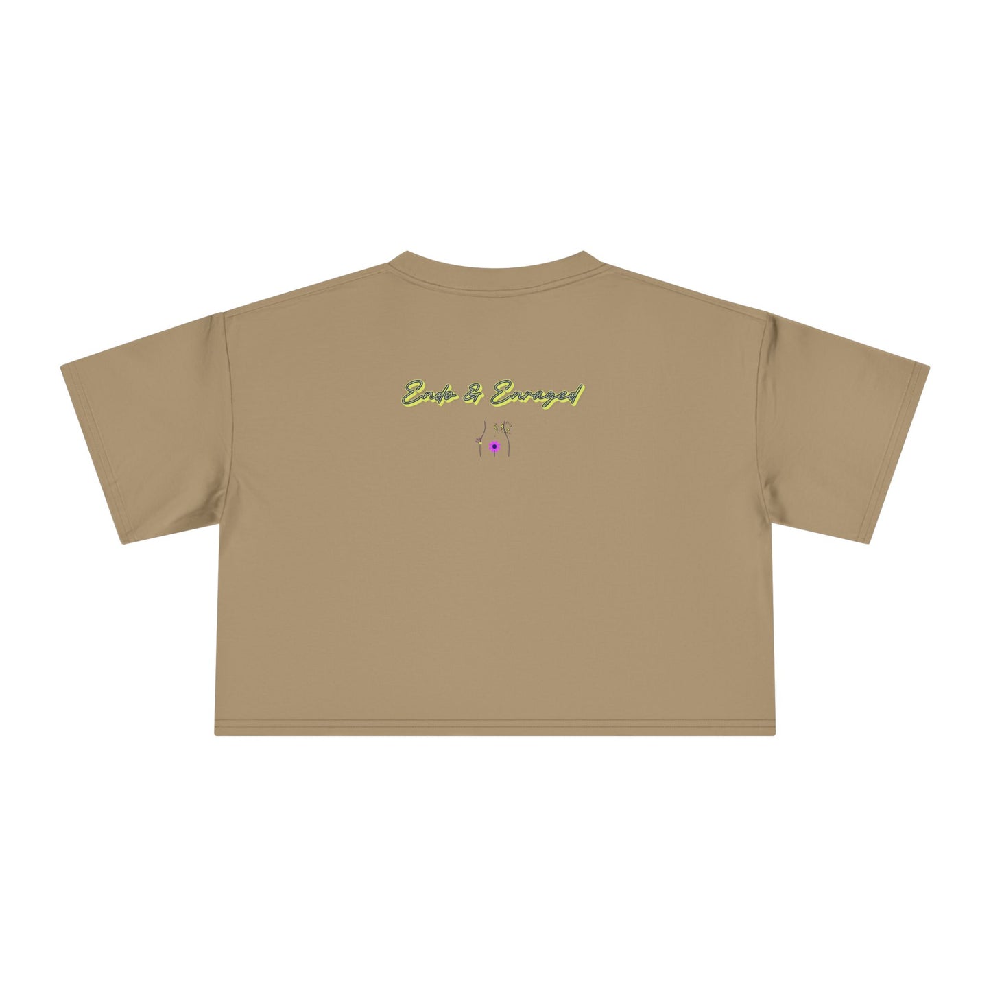Endo Humor Cropped T-Shirt β Witch These Cramps Are Brew-tal! Funny Period Awareness Tee for Women