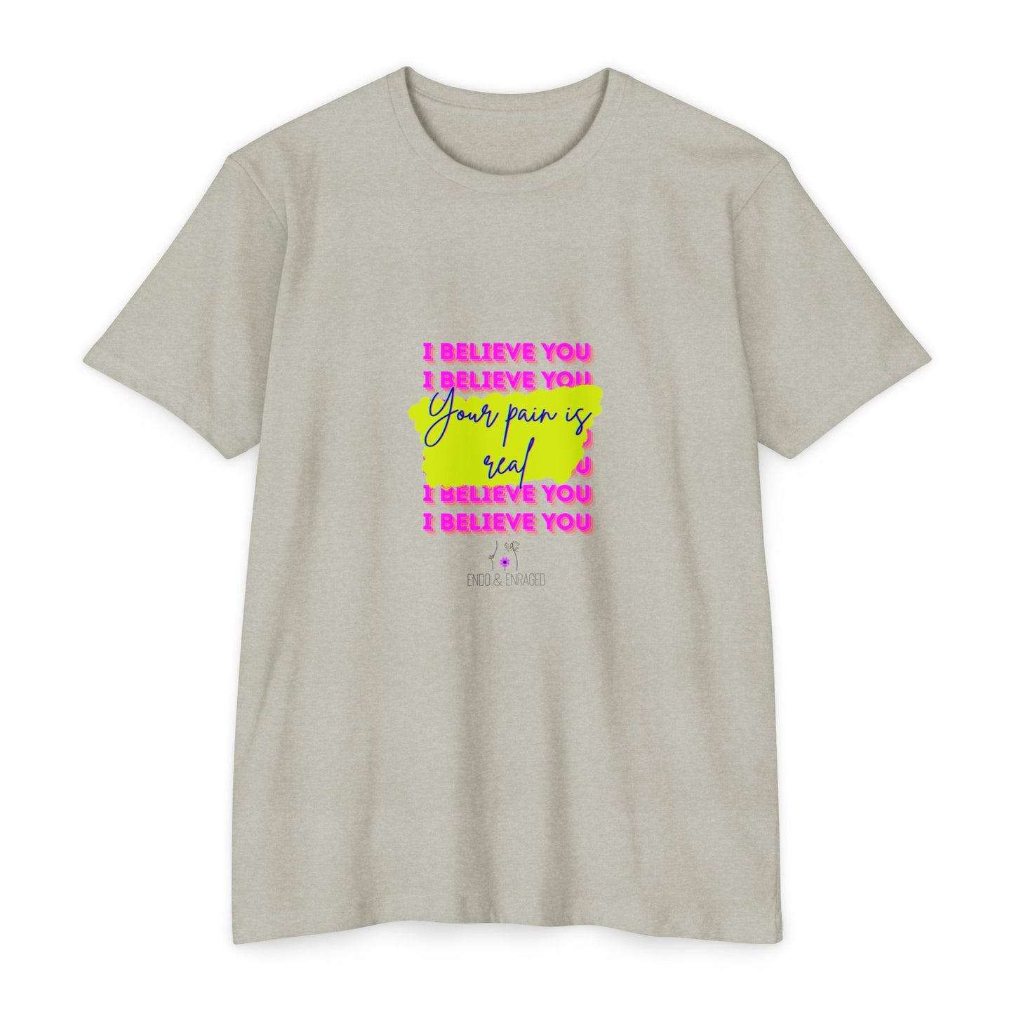 Chronic illness support - Unisex Jersey T-shirt - endometriosis awareness