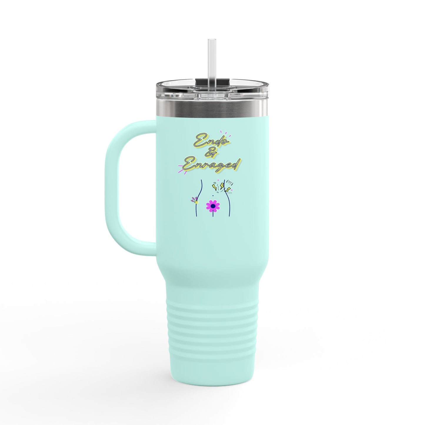Witch These Cramps Are Brew-tal Tumbler – Funny Halloween Witch Travel Mug | Endo Awareness Gift for Women