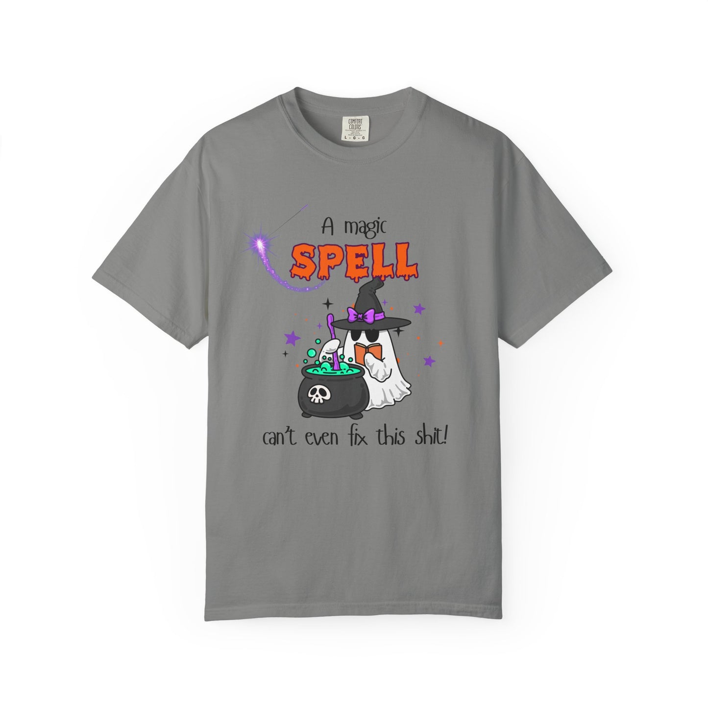 Magic Spell T-Shirt, Funny Halloween Tee, Unisex Witch Shirt, Gift for Her, Spooky Vibes, Casual Wear