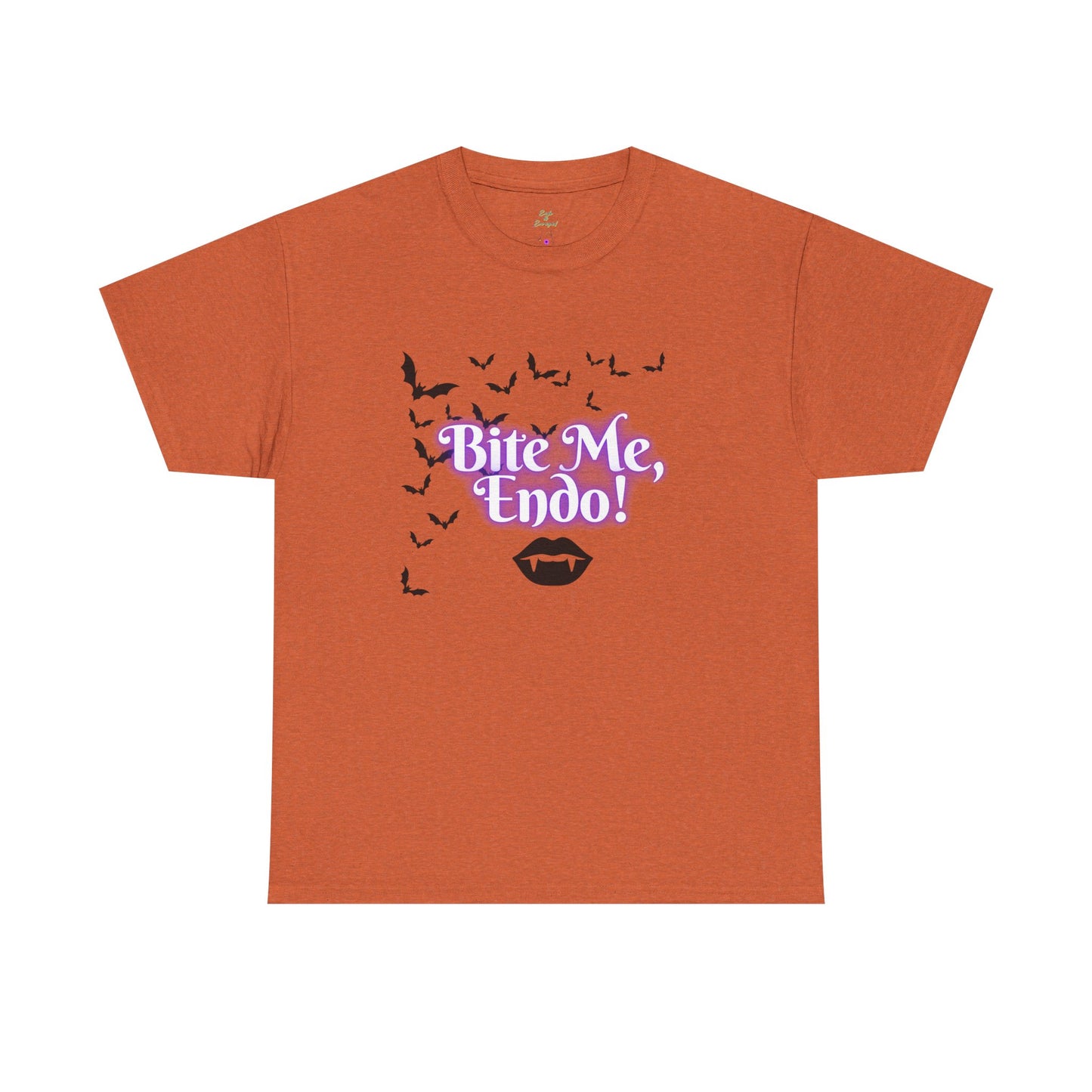 Funky Halloween Tee - "Bite Me, Undo!" Unisex Heavy Cotton T-Shirt, Spooky Apparel, Fall Fashion, Halloween Costume