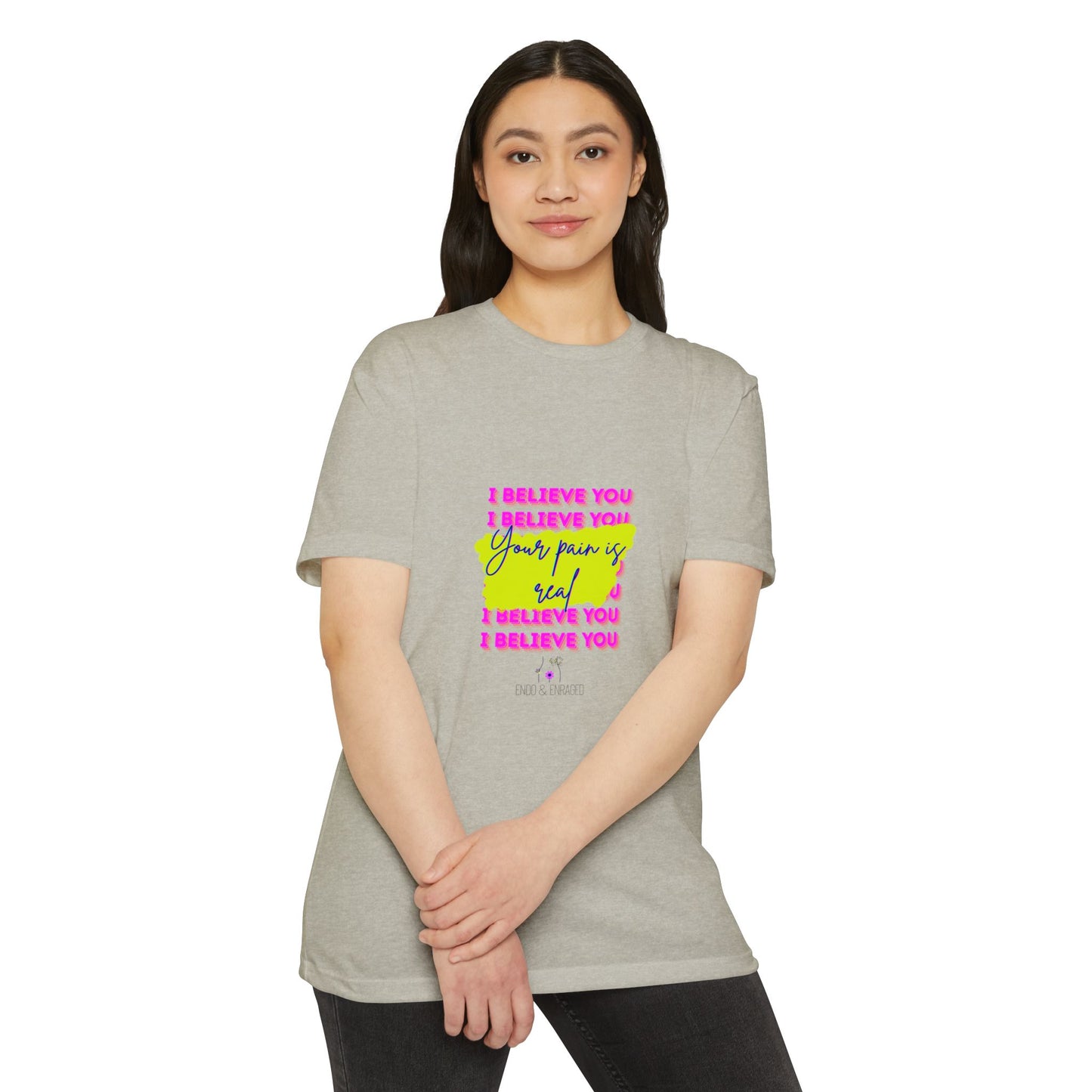 Chronic illness support - Unisex Jersey T-shirt - endometriosis awareness