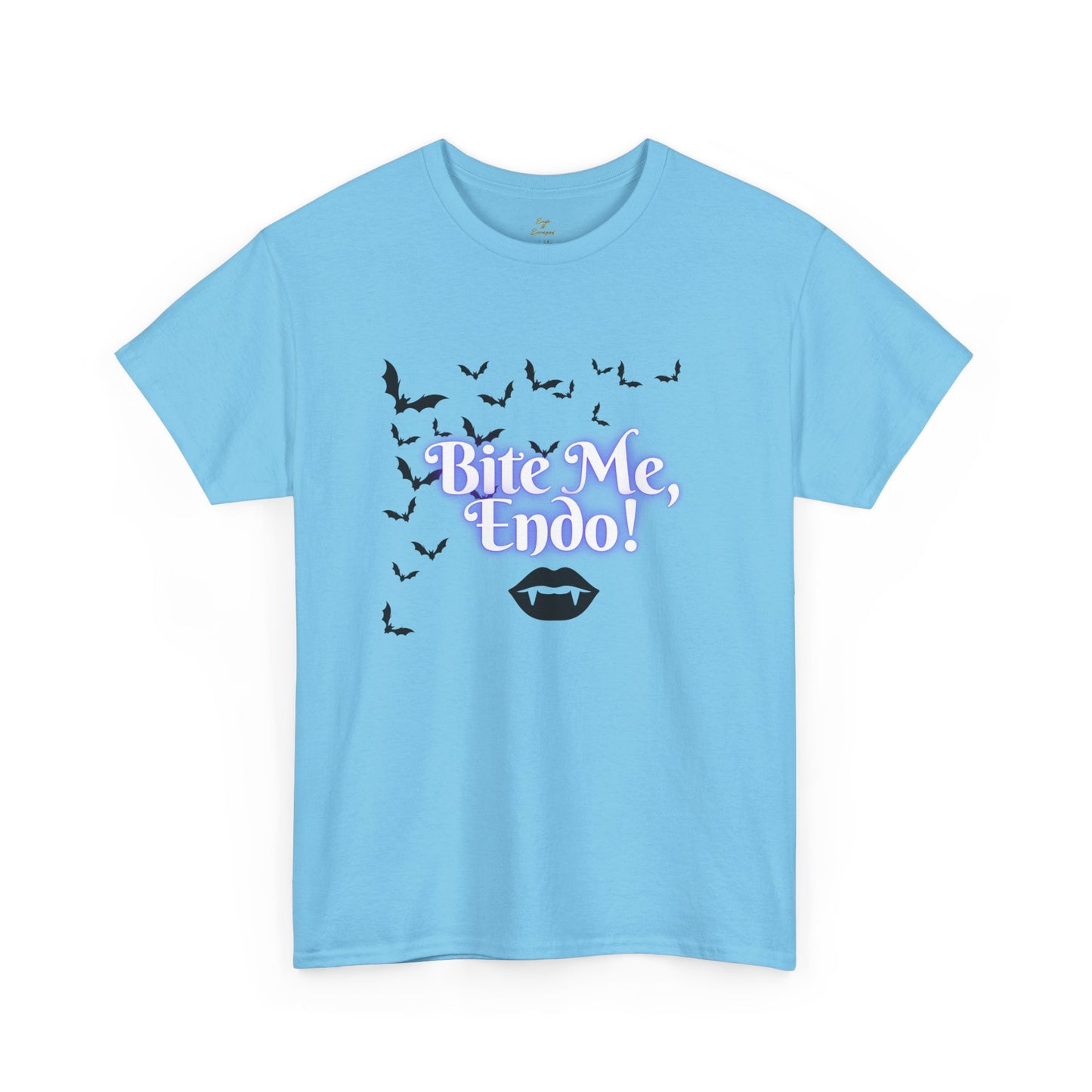 Funky Halloween Tee - "Bite Me, Undo!" Unisex Heavy Cotton T-Shirt, Spooky Apparel, Fall Fashion, Halloween Costume