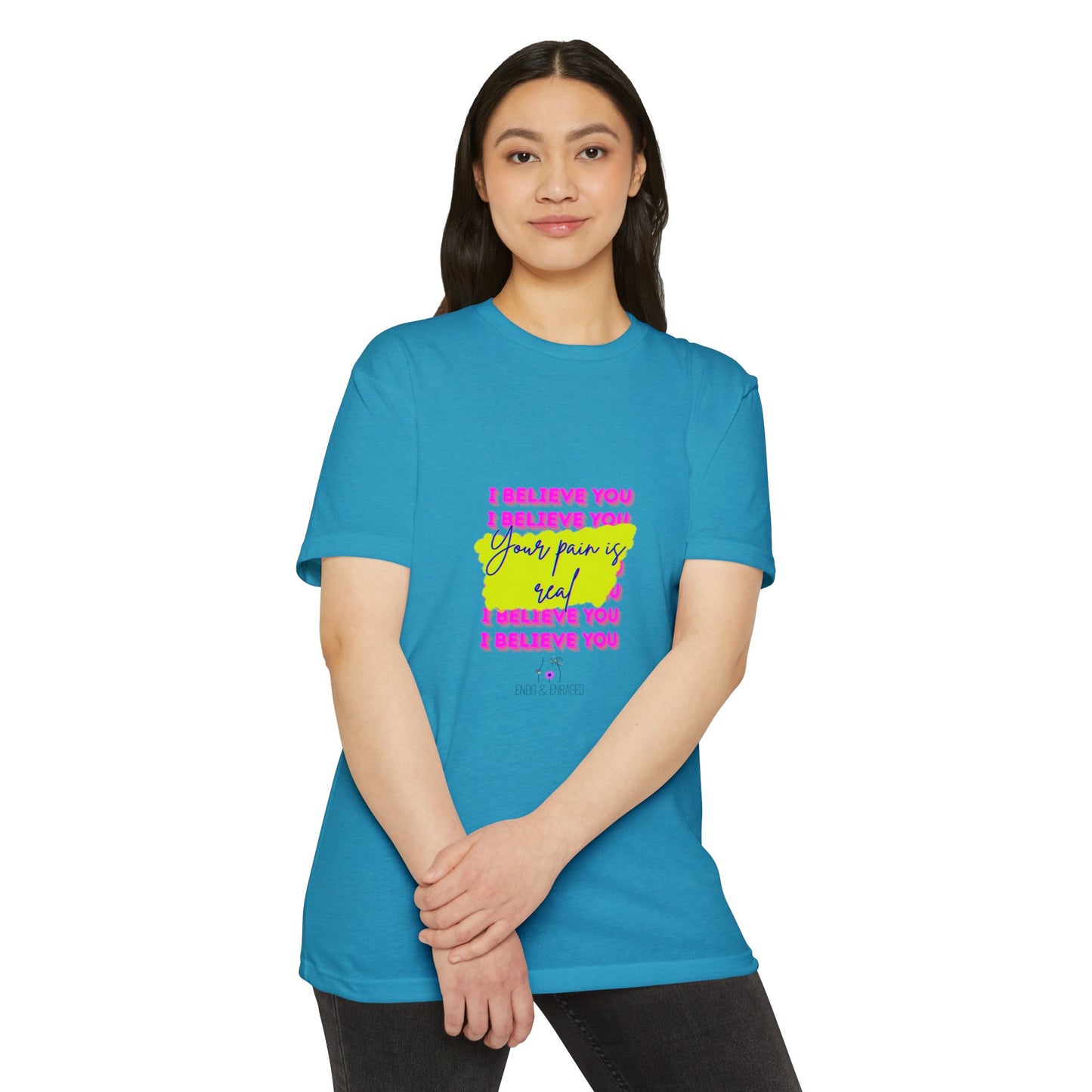 Chronic illness support - Unisex Jersey T-shirt - endometriosis awareness