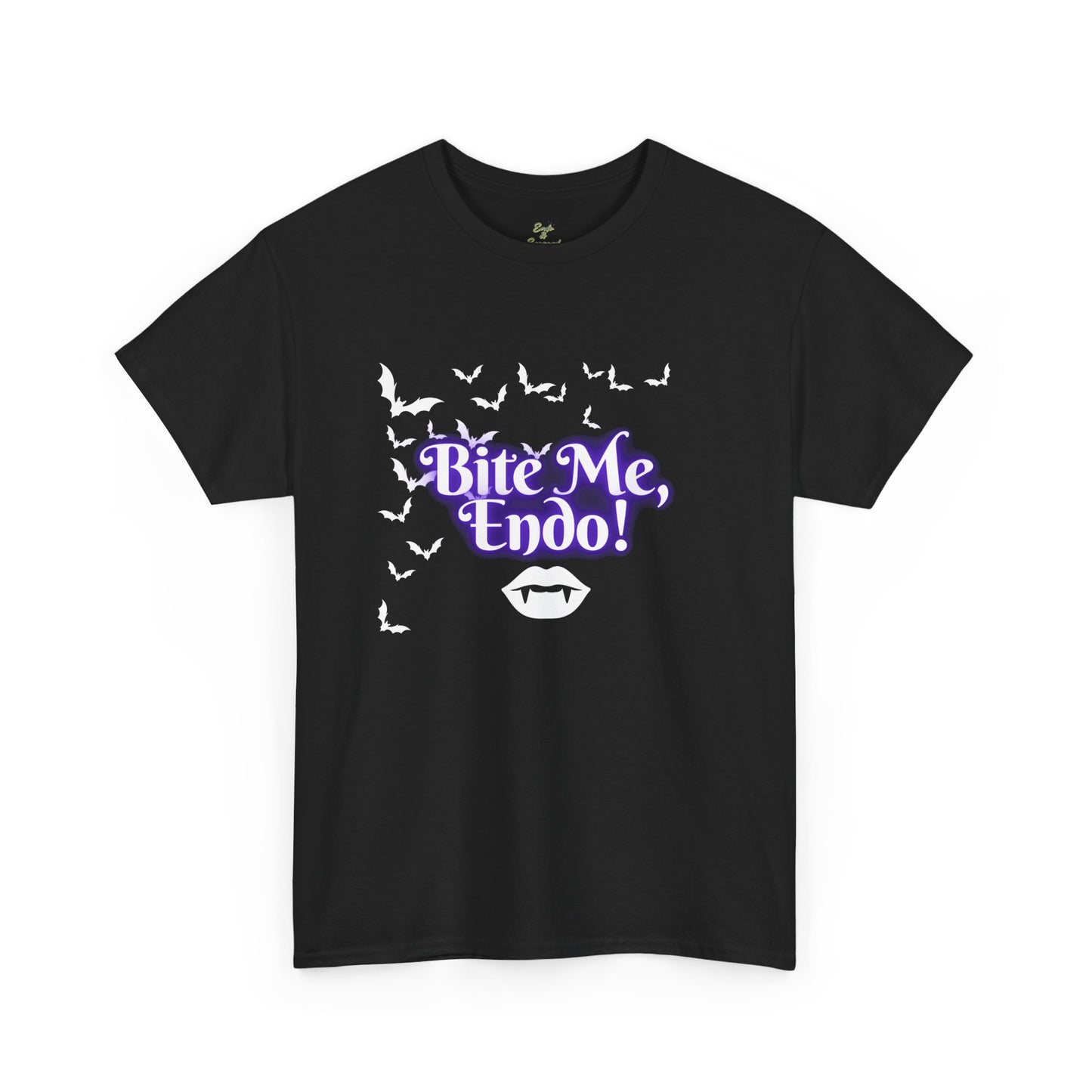 Funky Halloween Tee - "Bite Me, Undo!" Unisex Heavy Cotton T-Shirt, Spooky Apparel, Fall Fashion, Halloween Costume