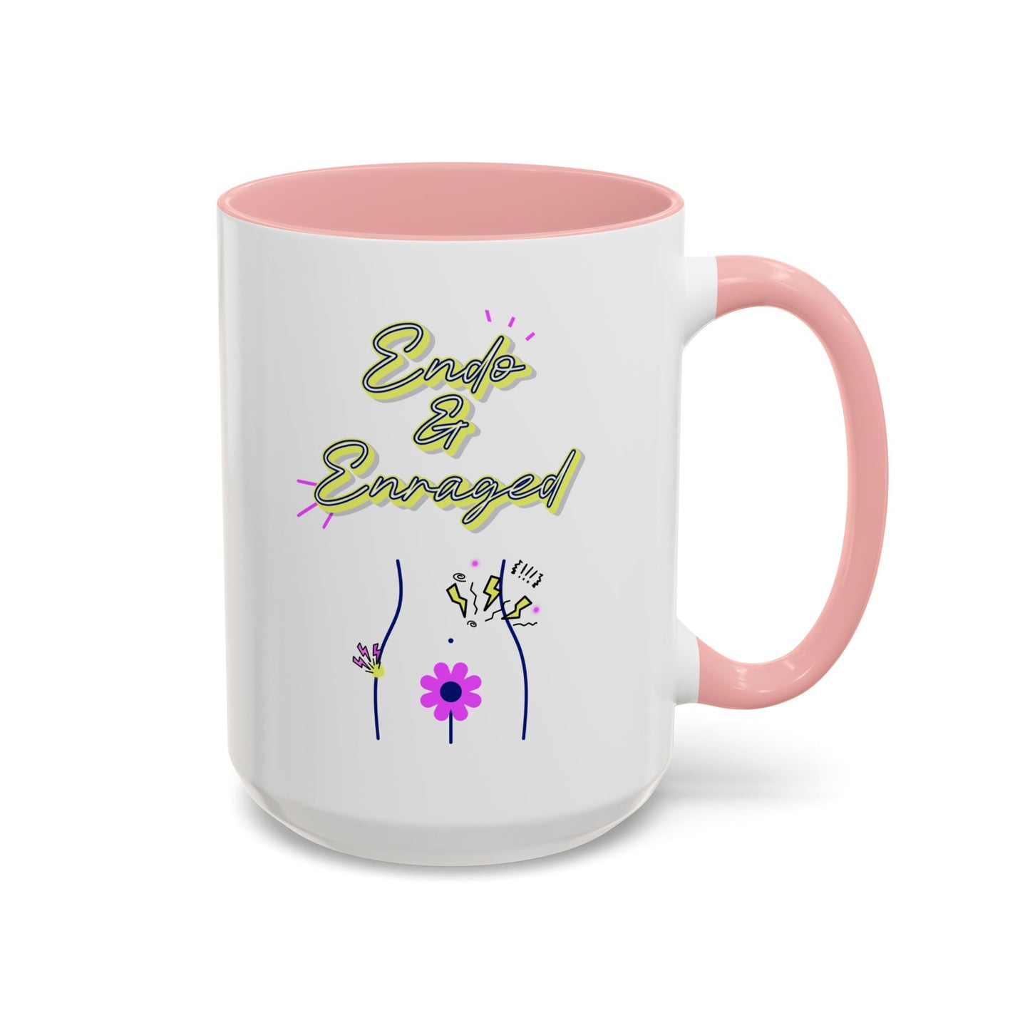 Cute Endometriosis humor coffee mug - laughing through the pain