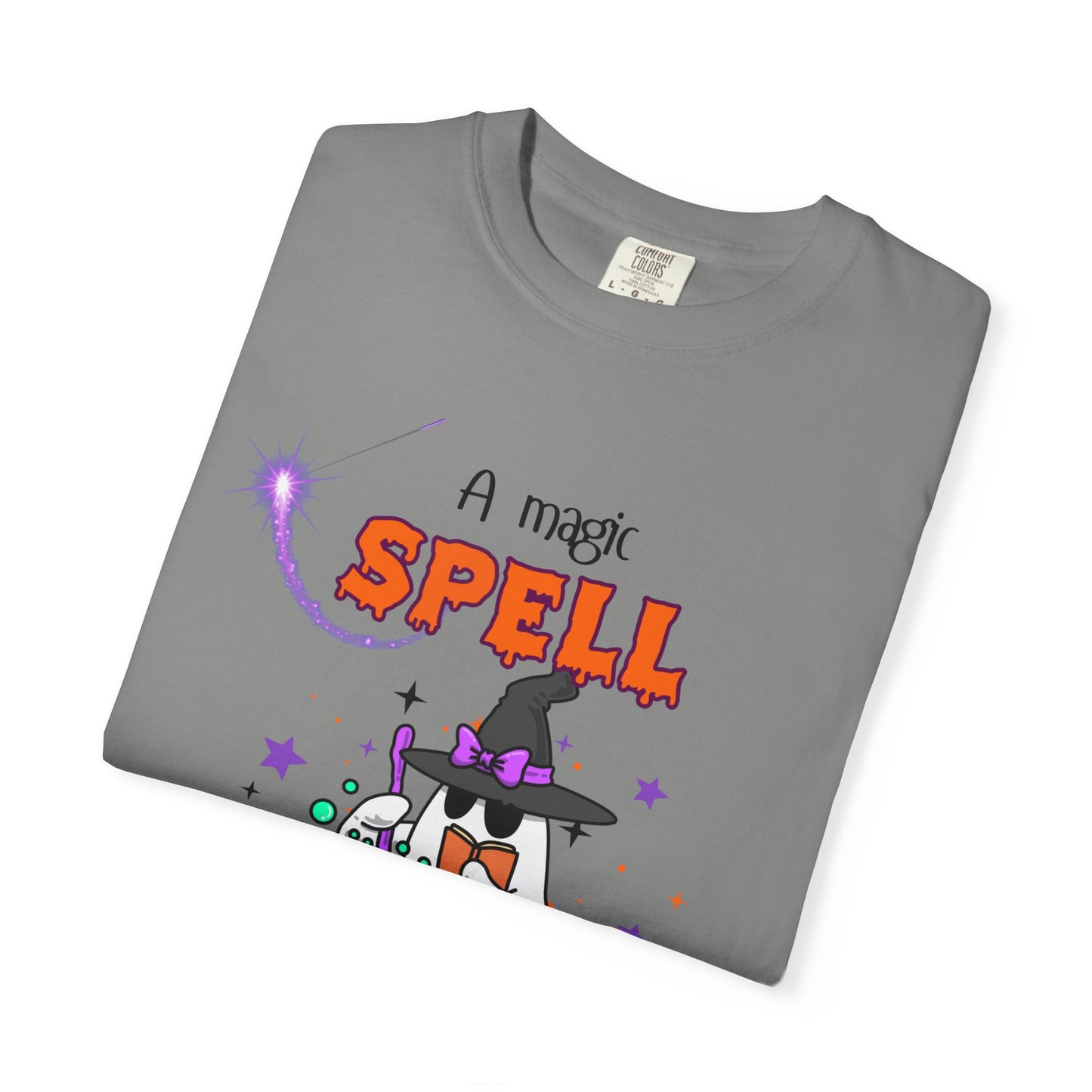 Magic Spell T-Shirt, Funny Halloween Tee, Unisex Witch Shirt, Gift for Her, Spooky Vibes, Casual Wear