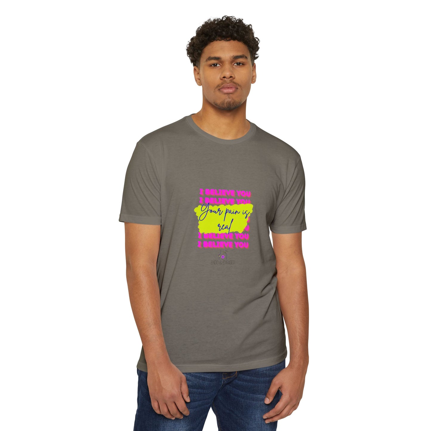 Chronic illness support - Unisex Jersey T-shirt - endometriosis awareness