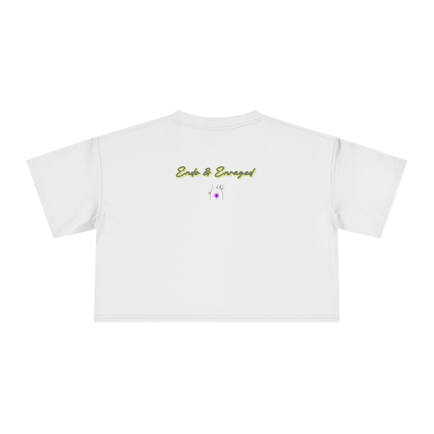 Endo Humor Cropped T-Shirt β Witch These Cramps Are Brew-tal! Funny Period Awareness Tee for Women