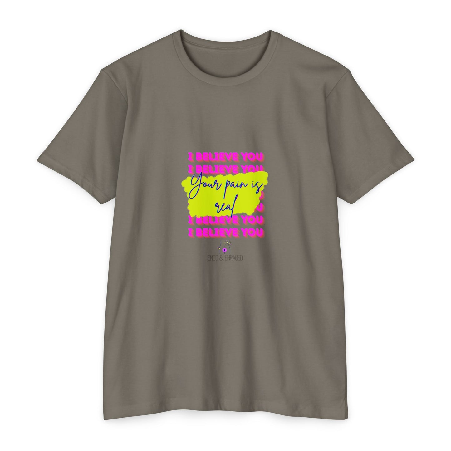 Chronic illness support - Unisex Jersey T-shirt - endometriosis awareness