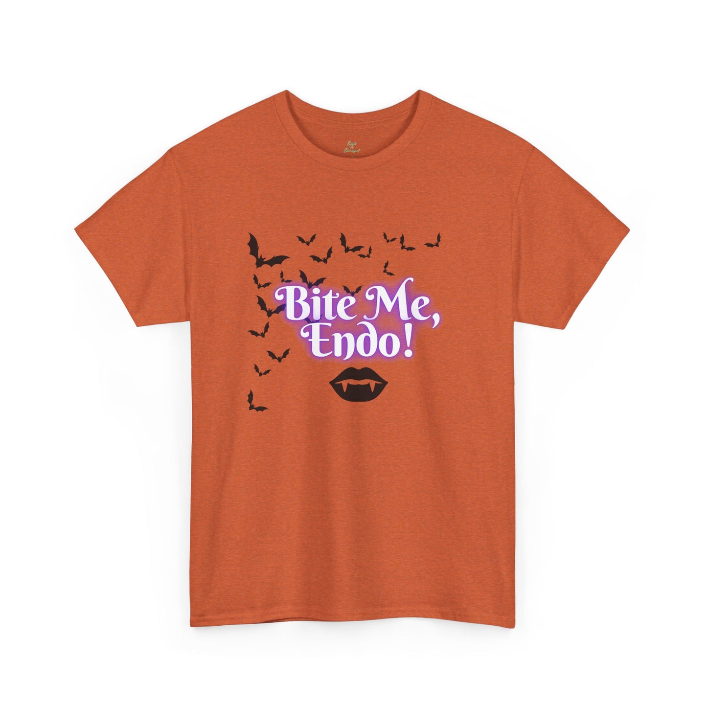 Funky Halloween Tee - "Bite Me, Undo!" Unisex Heavy Cotton T-Shirt, Spooky Apparel, Fall Fashion, Halloween Costume