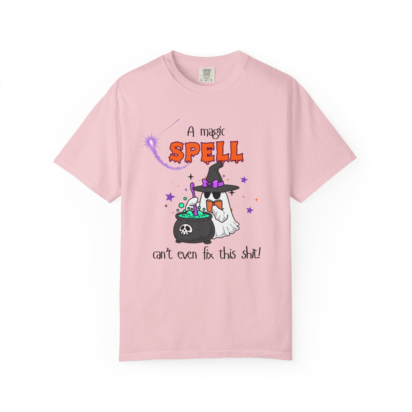 Magic Spell T-Shirt, Funny Halloween Tee, Unisex Witch Shirt, Gift for Her, Spooky Vibes, Casual Wear