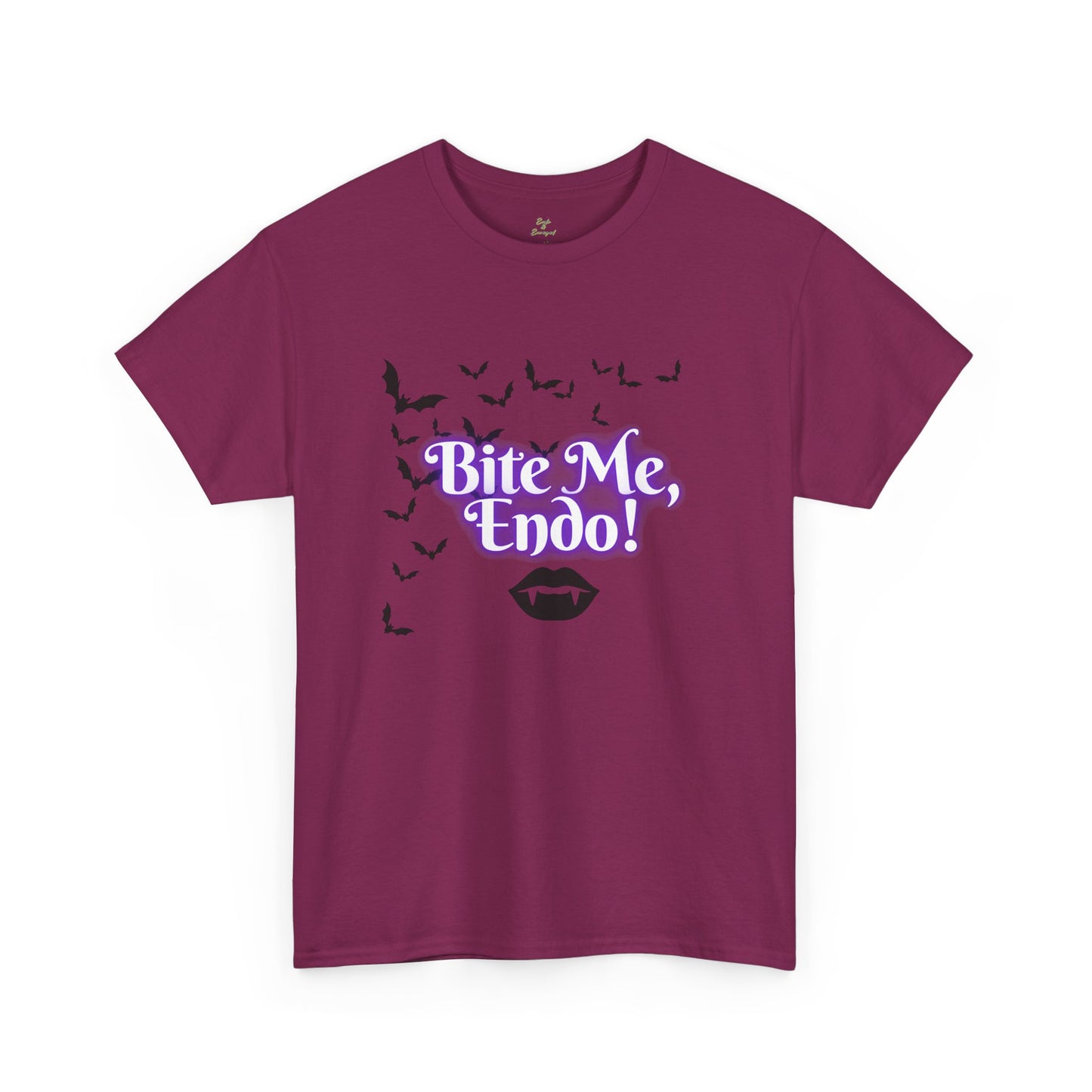 Funky Halloween Tee - "Bite Me, Undo!" Unisex Heavy Cotton T-Shirt, Spooky Apparel, Fall Fashion, Halloween Costume