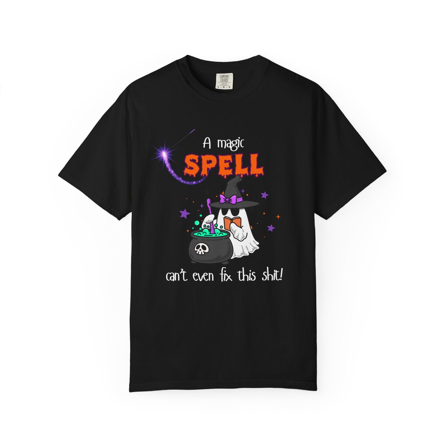 Magic Spell T-Shirt, Funny Halloween Tee, Unisex Witch Shirt, Gift for Her, Spooky Vibes, Casual Wear