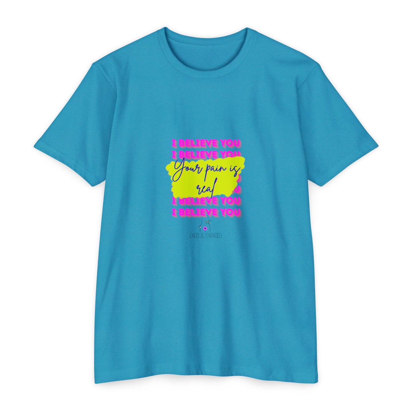 Chronic illness support - Unisex Jersey T-shirt - endometriosis awareness