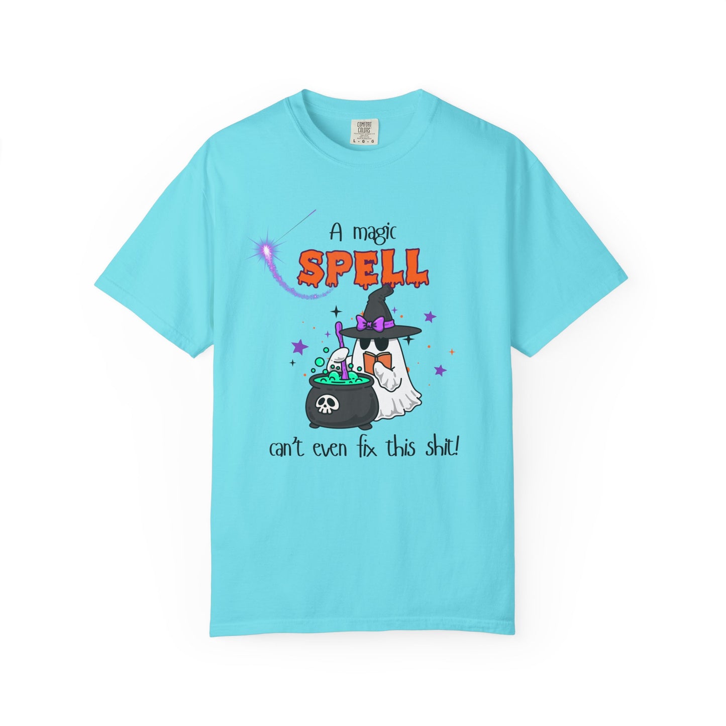 Magic Spell T-Shirt, Funny Halloween Tee, Unisex Witch Shirt, Gift for Her, Spooky Vibes, Casual Wear