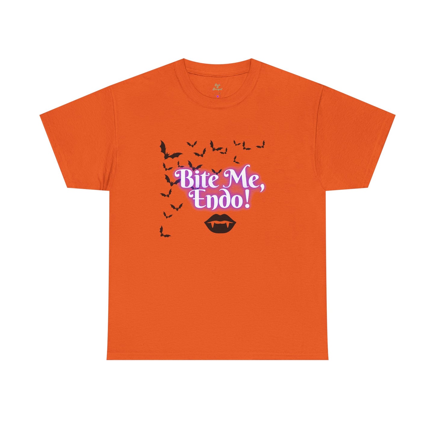 Funky Halloween Tee - "Bite Me, Undo!" Unisex Heavy Cotton T-Shirt, Spooky Apparel, Fall Fashion, Halloween Costume