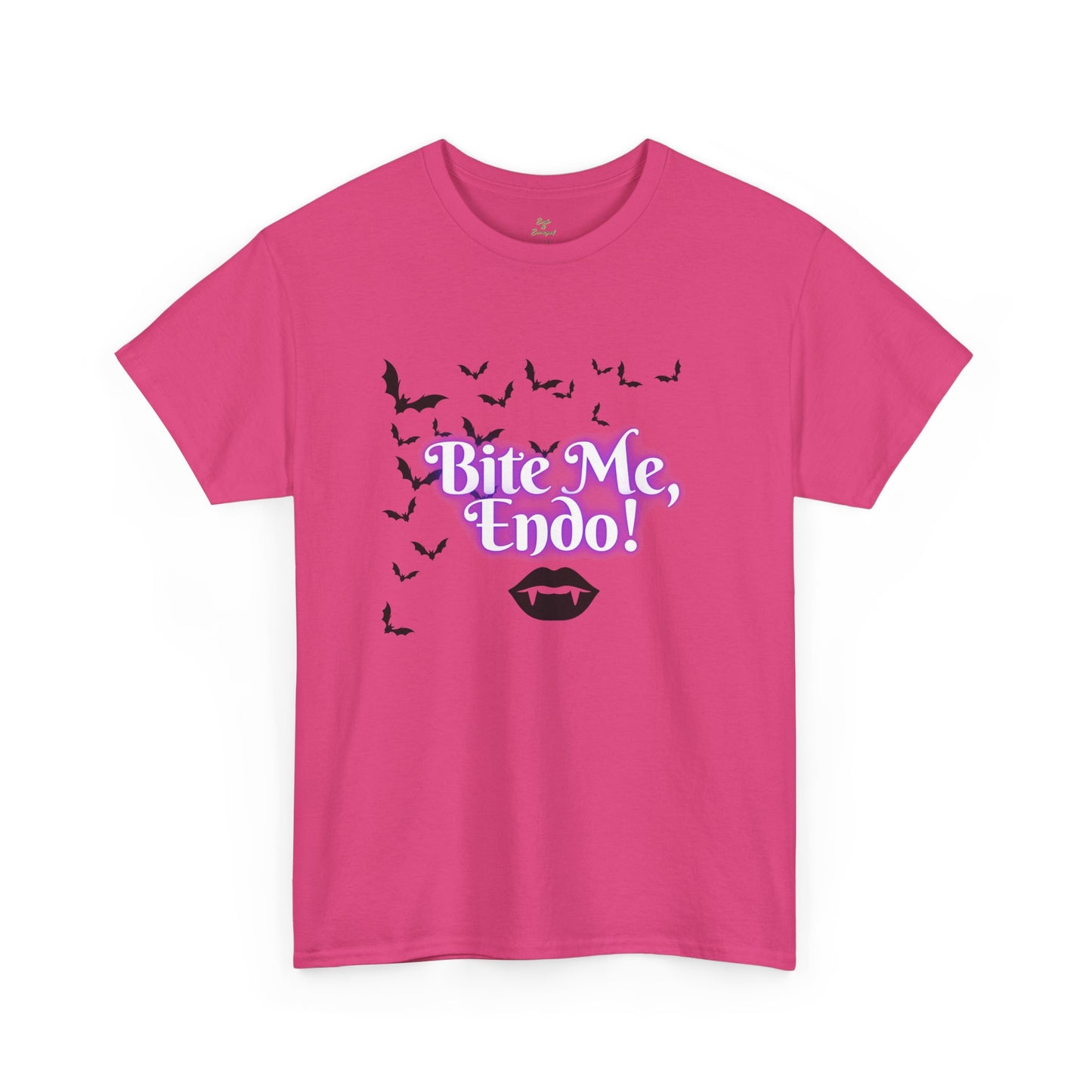 Funky Halloween Tee - "Bite Me, Undo!" Unisex Heavy Cotton T-Shirt, Spooky Apparel, Fall Fashion, Halloween Costume
