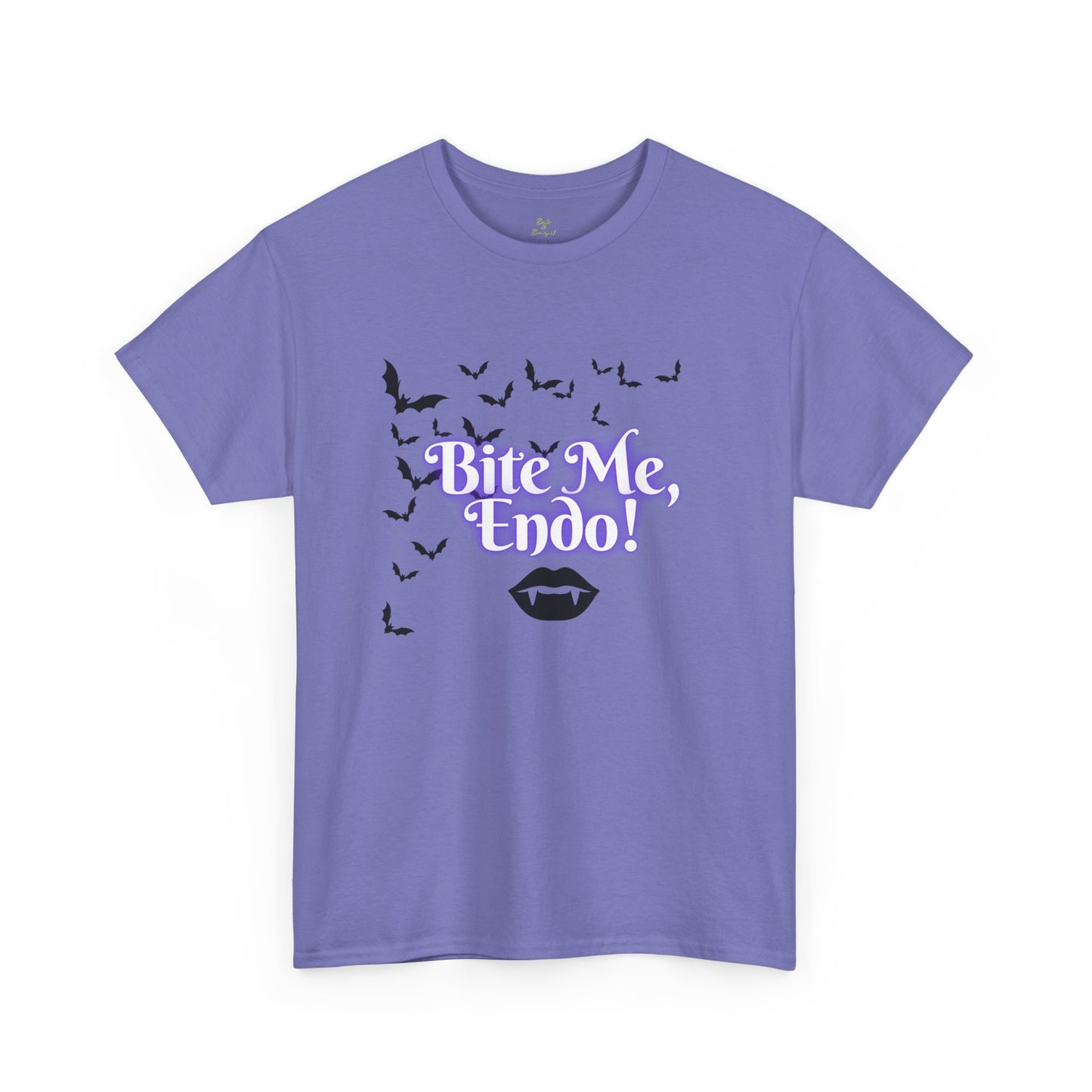 Funky Halloween Tee - "Bite Me, Undo!" Unisex Heavy Cotton T-Shirt, Spooky Apparel, Fall Fashion, Halloween Costume
