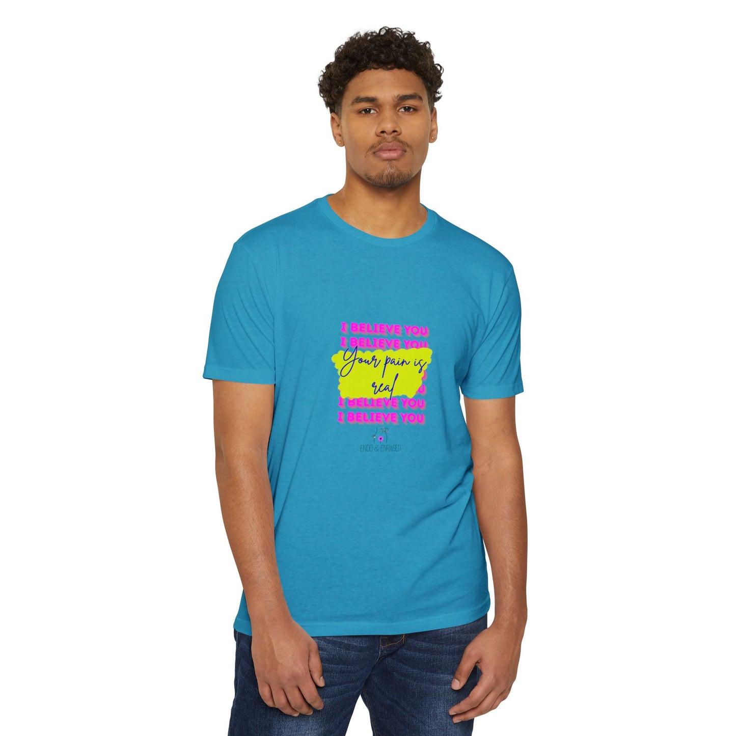 Chronic illness support - Unisex Jersey T-shirt - endometriosis awareness
