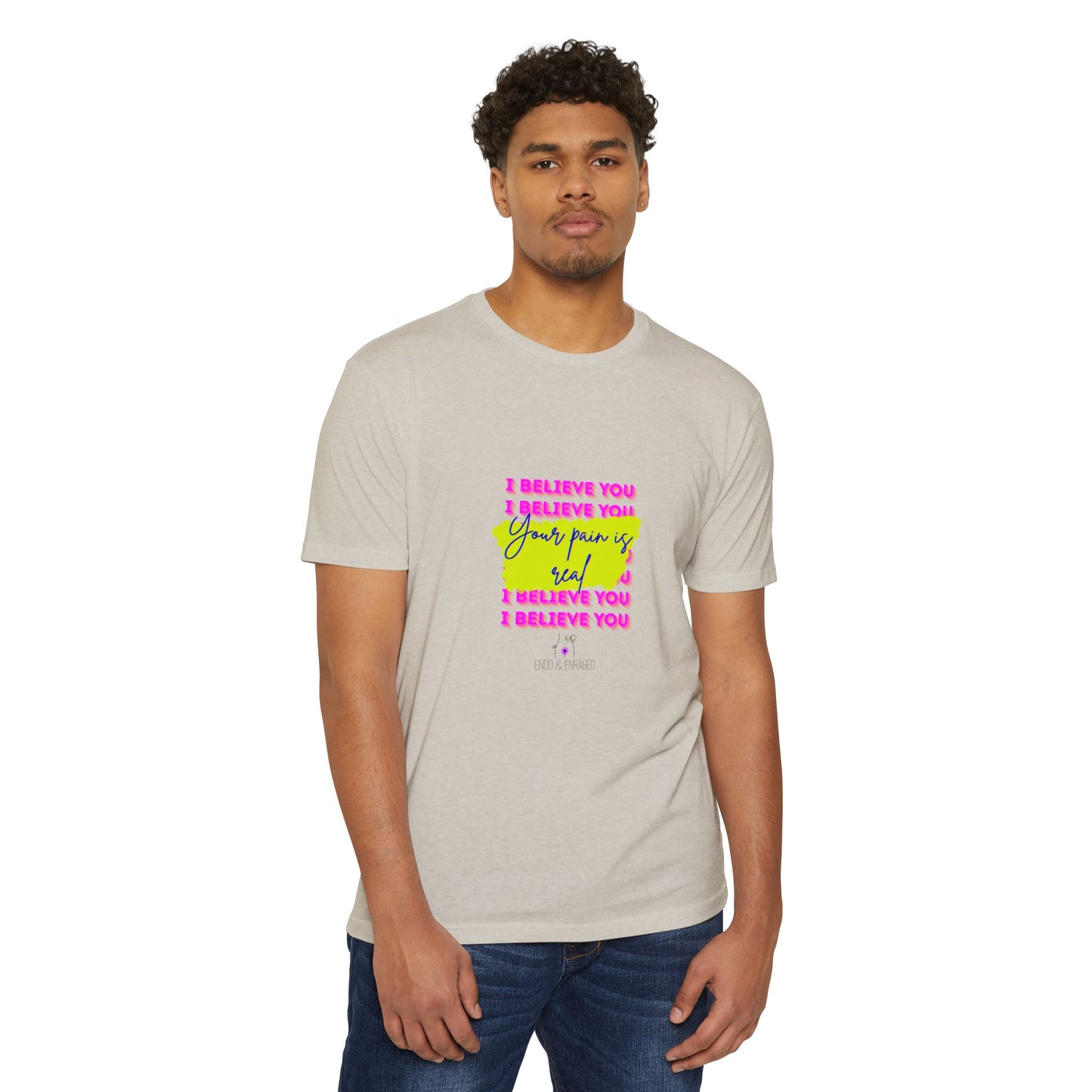 Chronic illness support - Unisex Jersey T-shirt - endometriosis awareness