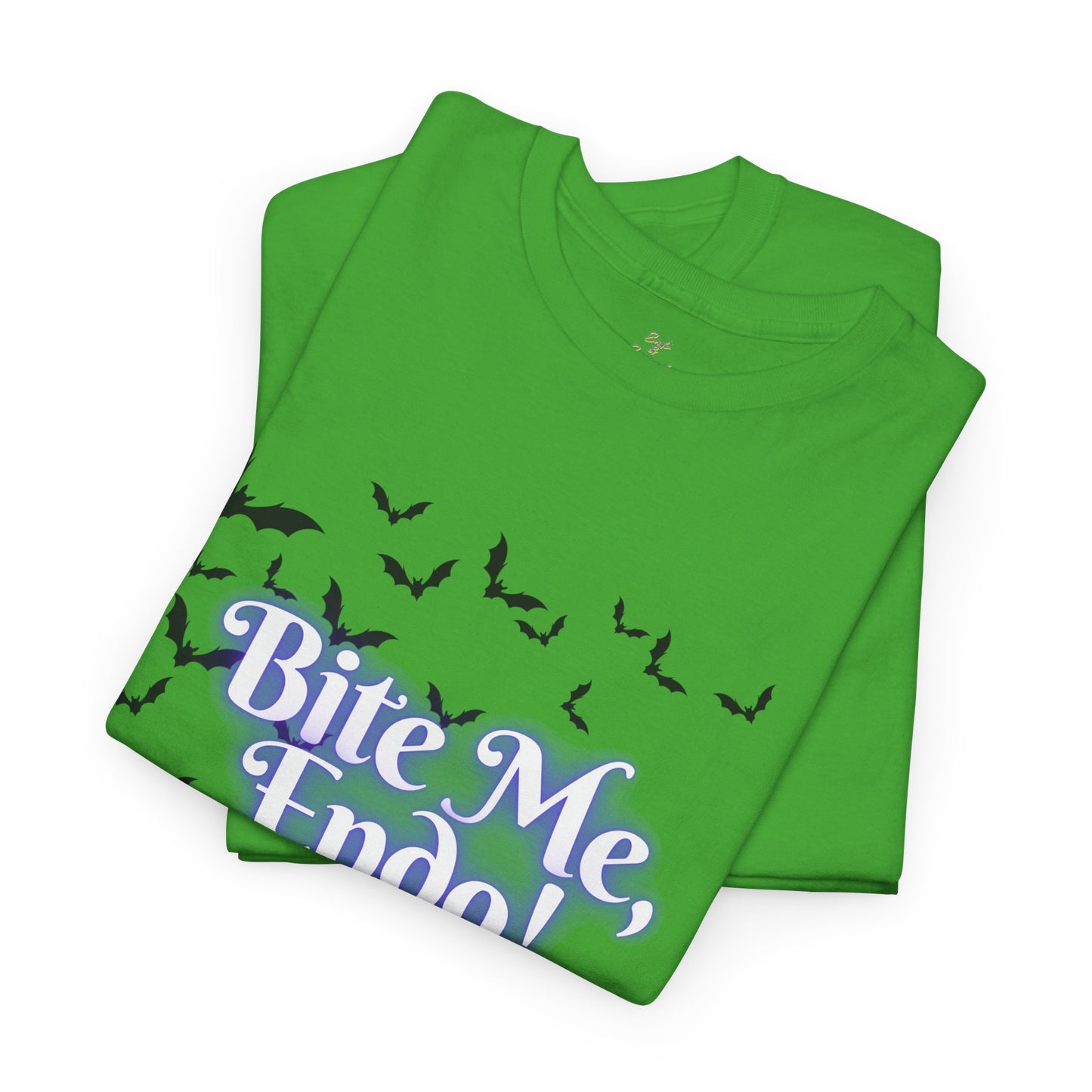 Funky Halloween Tee - "Bite Me, Undo!" Unisex Heavy Cotton T-Shirt, Spooky Apparel, Fall Fashion, Halloween Costume