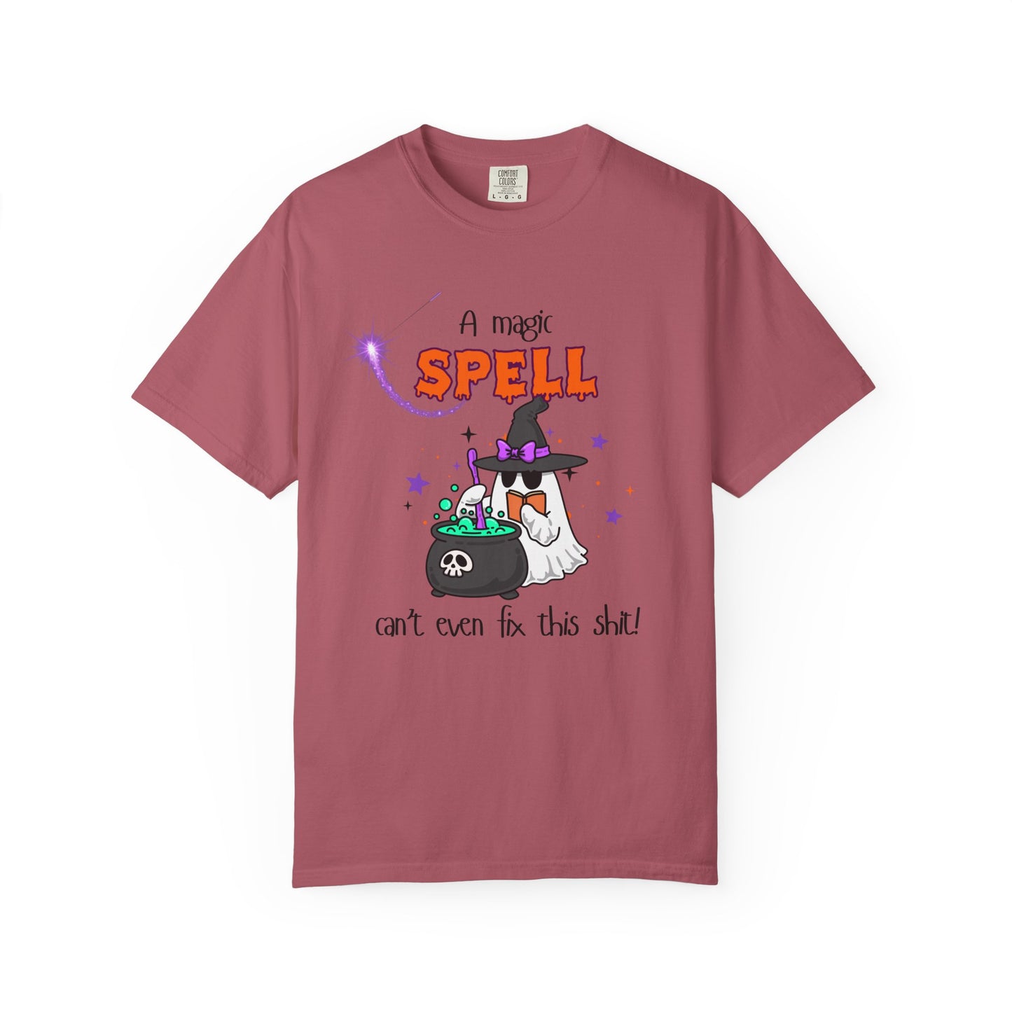 Magic Spell T-Shirt, Funny Halloween Tee, Unisex Witch Shirt, Gift for Her, Spooky Vibes, Casual Wear