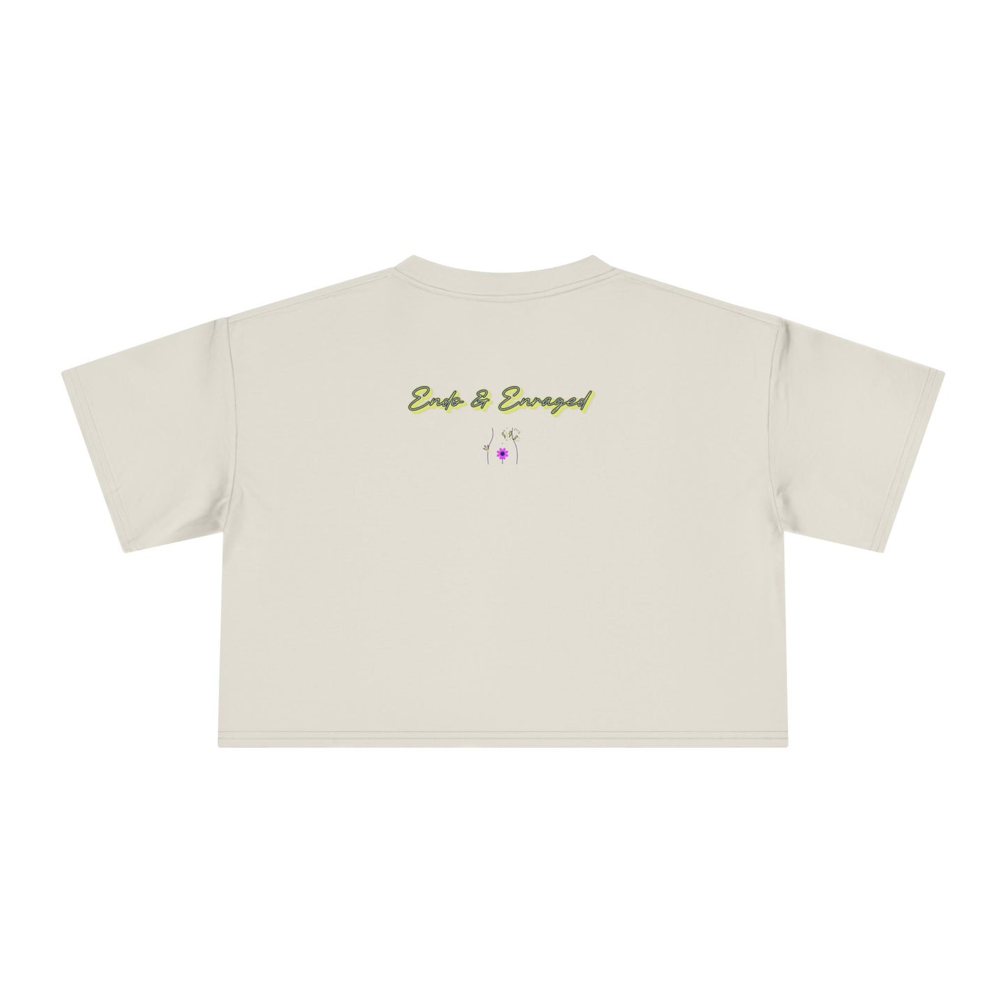 Endo Humor Cropped T-Shirt β Witch These Cramps Are Brew-tal! Funny Period Awareness Tee for Women