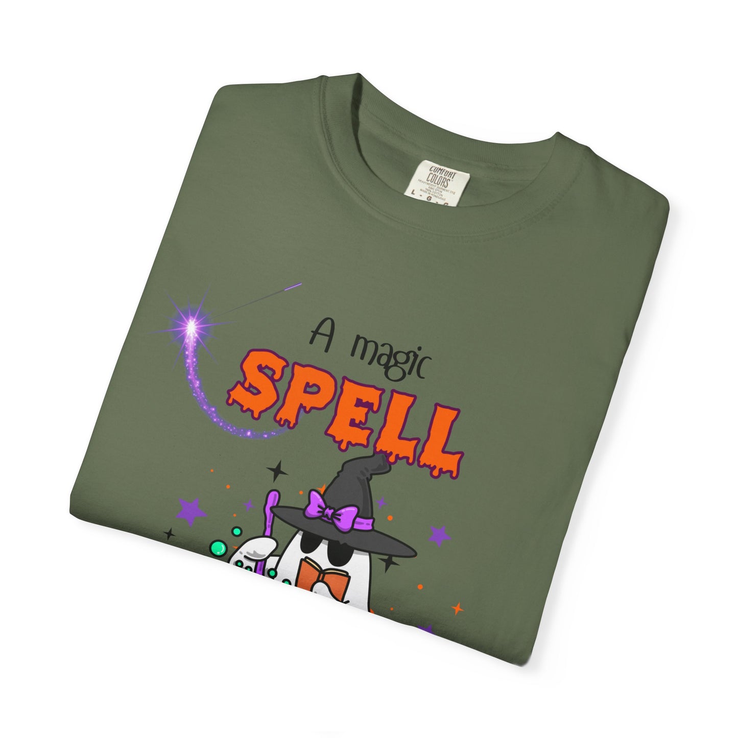 Magic Spell T-Shirt, Funny Halloween Tee, Unisex Witch Shirt, Gift for Her, Spooky Vibes, Casual Wear
