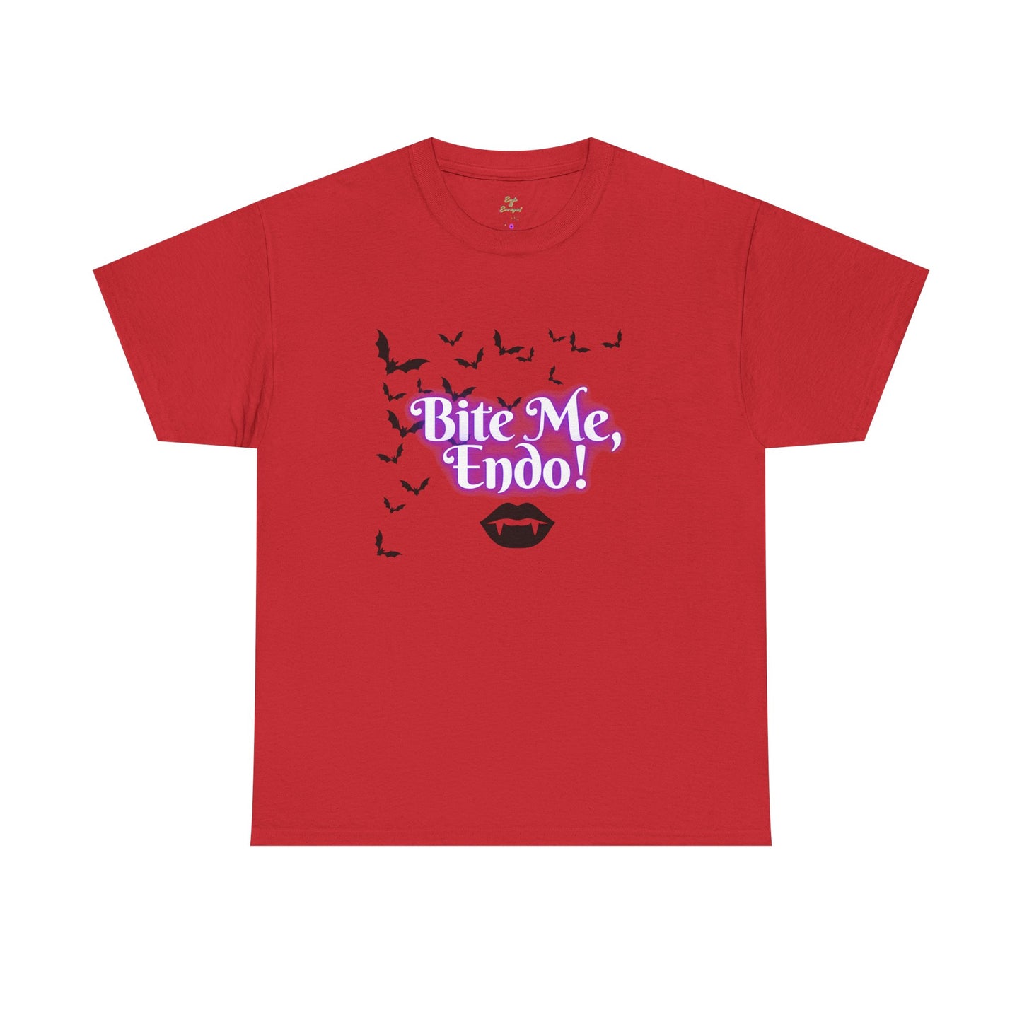 Funky Halloween Tee - "Bite Me, Undo!" Unisex Heavy Cotton T-Shirt, Spooky Apparel, Fall Fashion, Halloween Costume