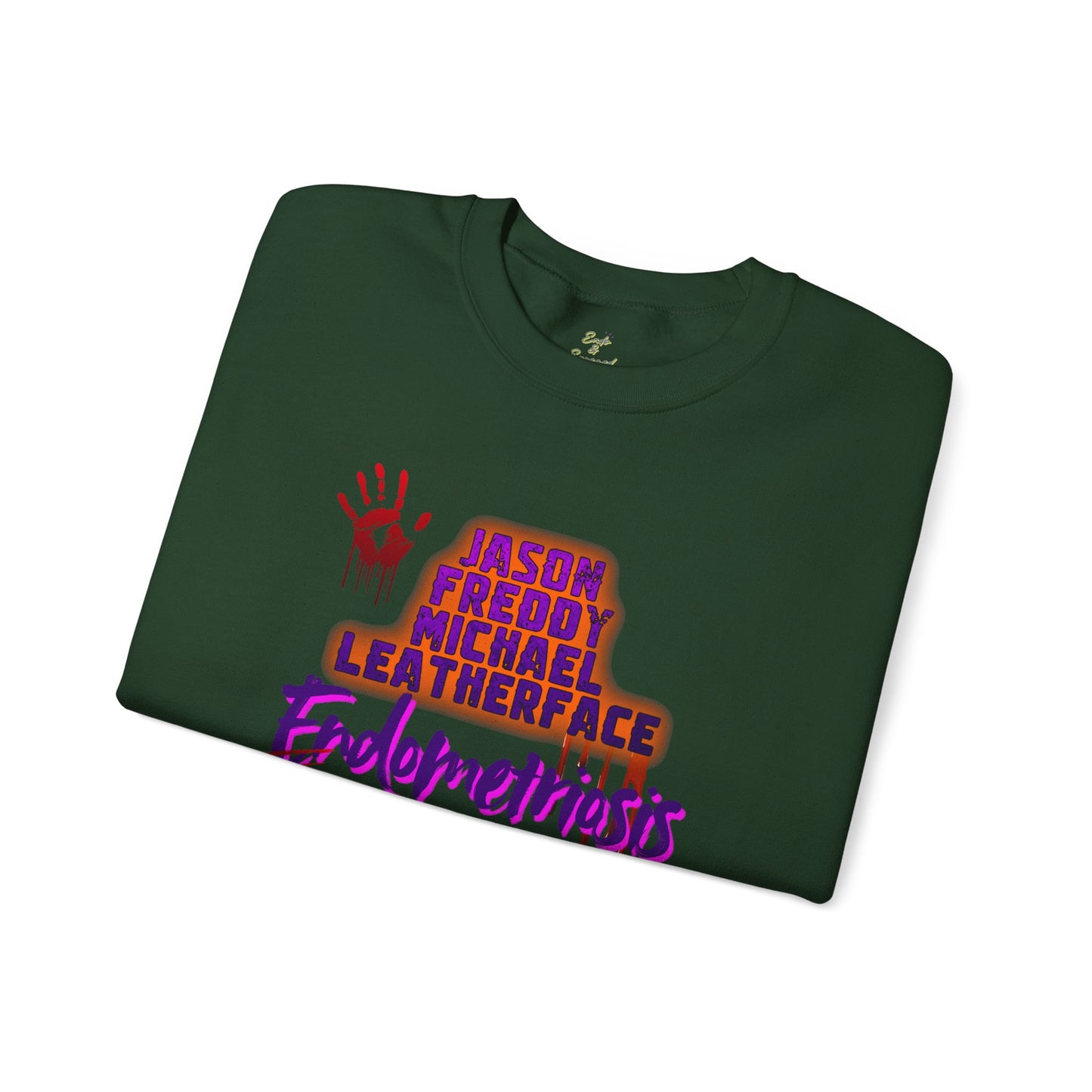 Endometriosis Horror Movie Sweatshirt | Halloween Crewneck | Endometriosis Awareness | Cozy Crew Sweater, Spooky Season