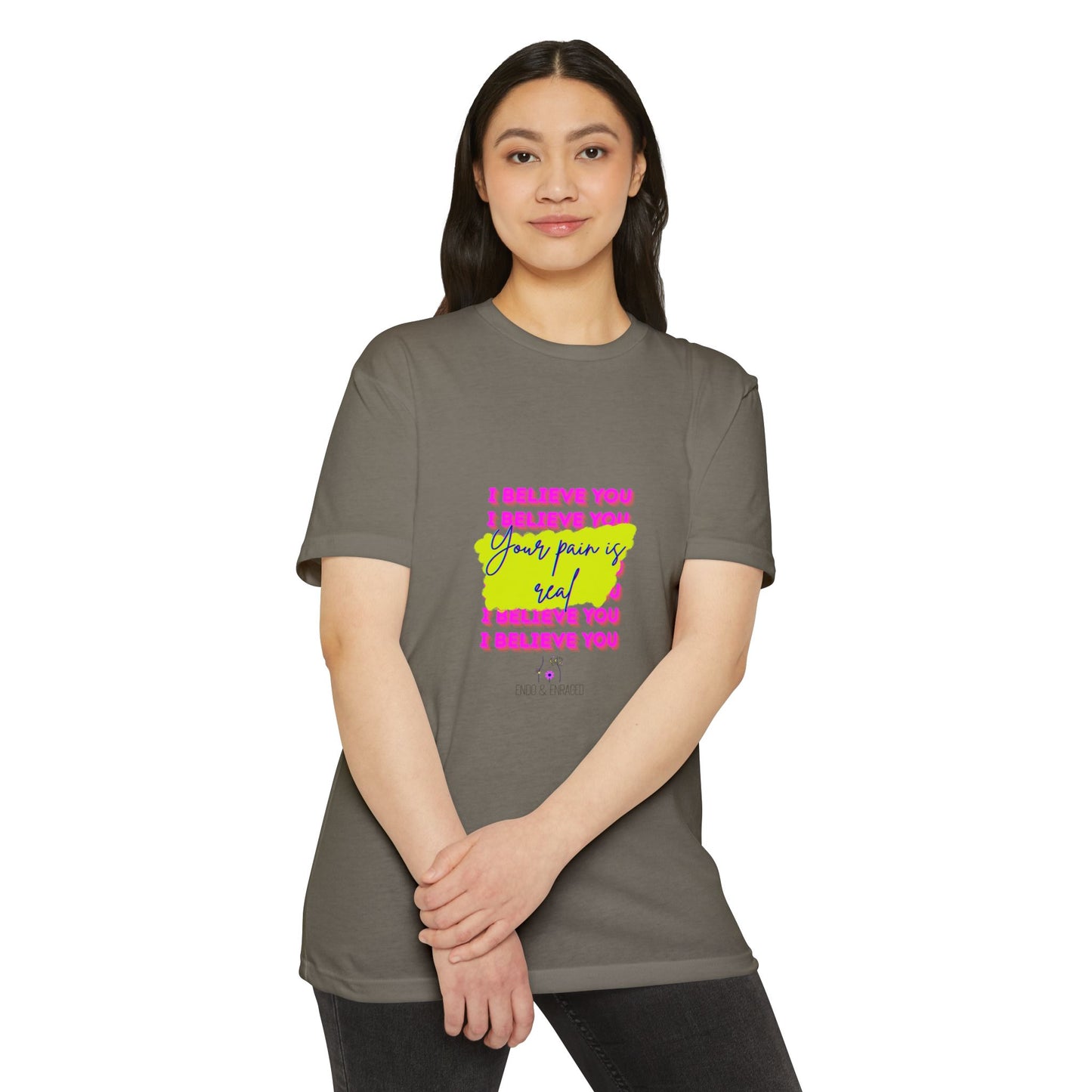 Chronic illness support - Unisex Jersey T-shirt - endometriosis awareness