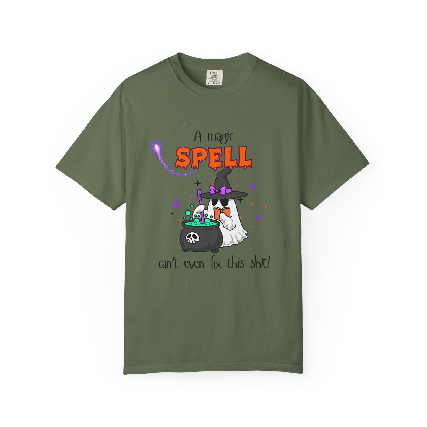 Magic Spell T-Shirt, Funny Halloween Tee, Unisex Witch Shirt, Gift for Her, Spooky Vibes, Casual Wear