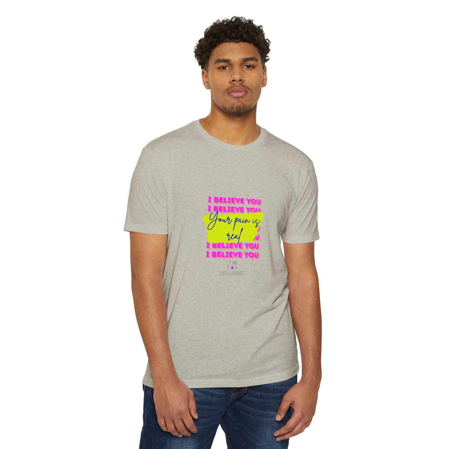 Chronic illness support - Unisex Jersey T-shirt - endometriosis awareness