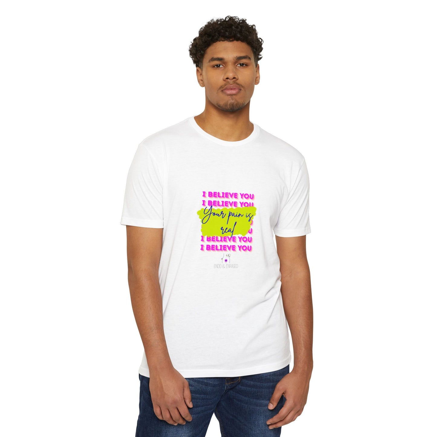 Chronic illness support - Unisex Jersey T-shirt - endometriosis awareness