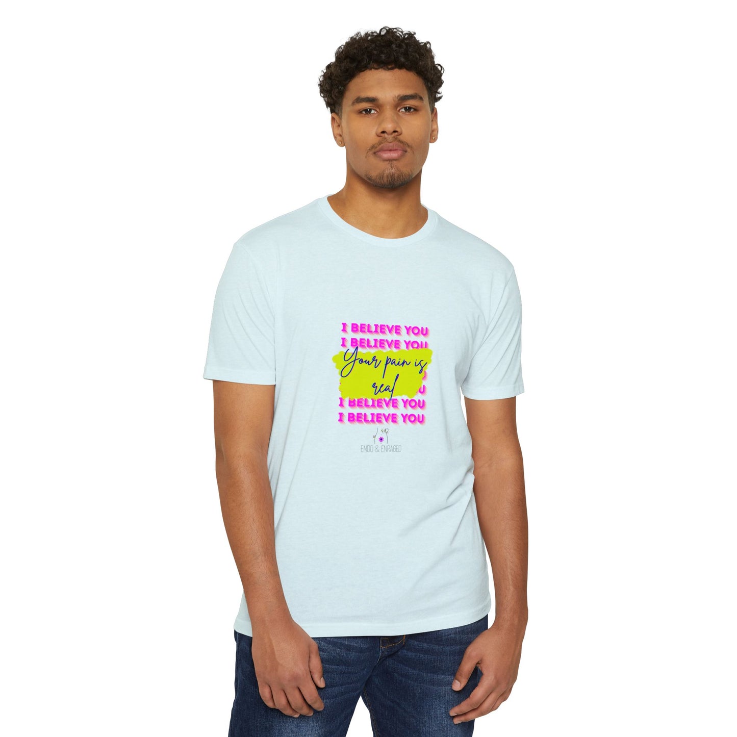 Chronic illness support - Unisex Jersey T-shirt - endometriosis awareness