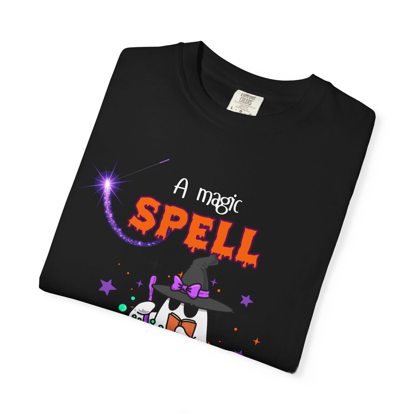 Magic Spell T-Shirt, Funny Halloween Tee, Unisex Witch Shirt, Gift for Her, Spooky Vibes, Casual Wear