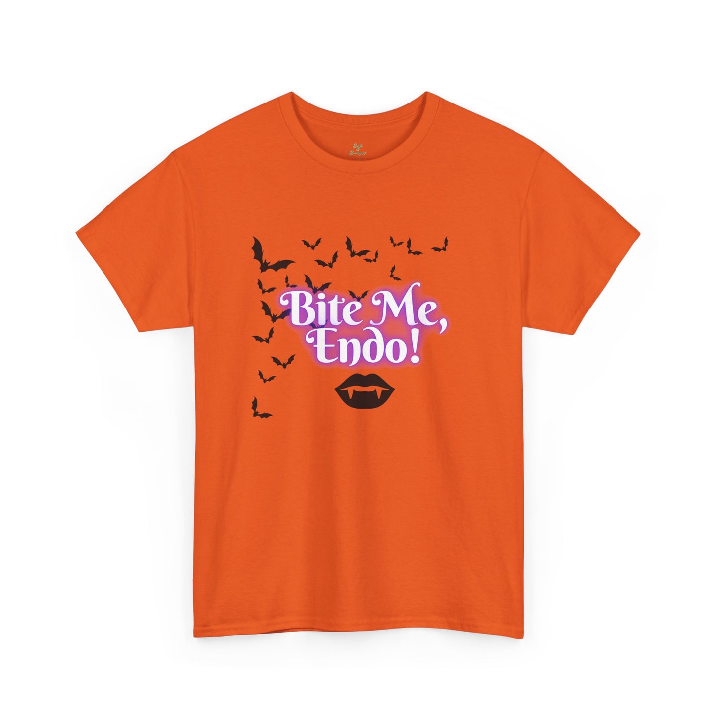 Funky Halloween Tee - "Bite Me, Undo!" Unisex Heavy Cotton T-Shirt, Spooky Apparel, Fall Fashion, Halloween Costume