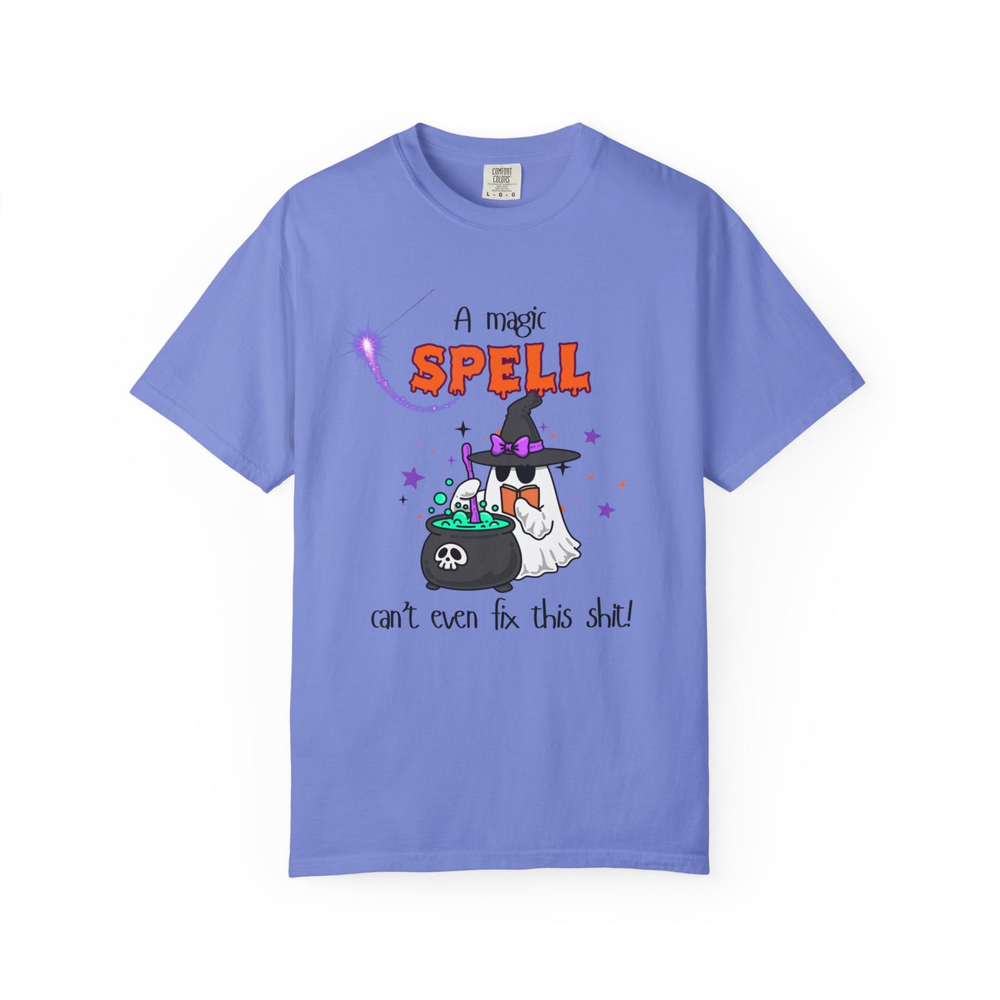 Magic Spell T-Shirt, Funny Halloween Tee, Unisex Witch Shirt, Gift for Her, Spooky Vibes, Casual Wear