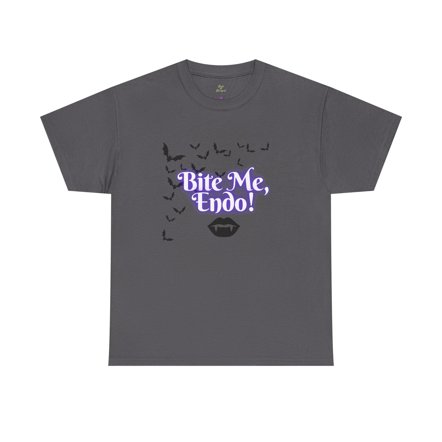 Funky Halloween Tee - "Bite Me, Undo!" Unisex Heavy Cotton T-Shirt, Spooky Apparel, Fall Fashion, Halloween Costume