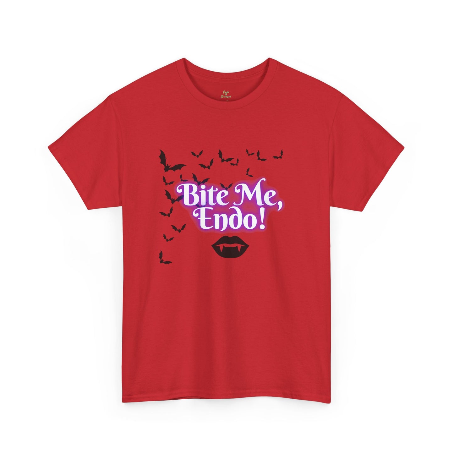 Funky Halloween Tee - "Bite Me, Undo!" Unisex Heavy Cotton T-Shirt, Spooky Apparel, Fall Fashion, Halloween Costume