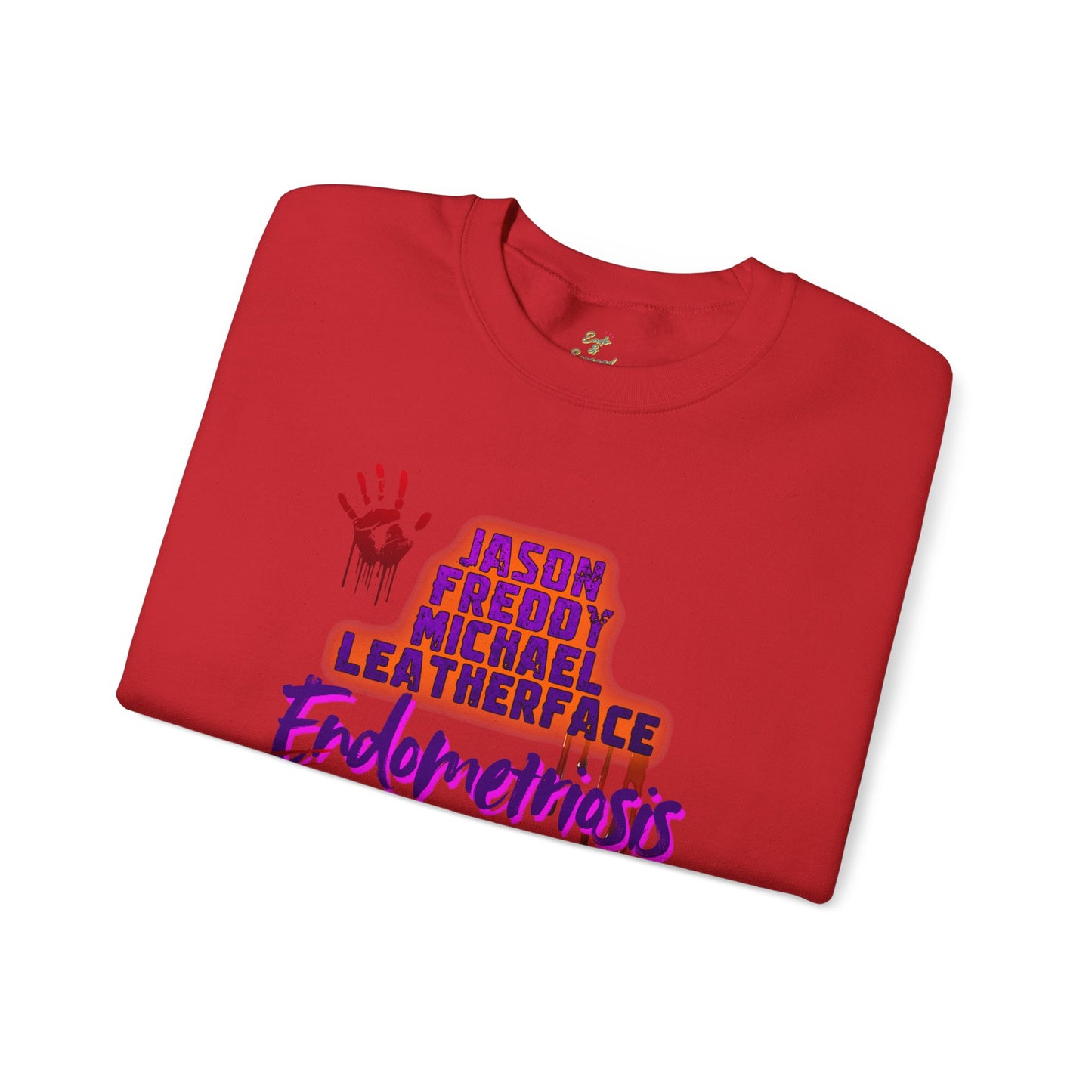 Endometriosis Horror Movie Sweatshirt | Halloween Crewneck | Endometriosis Awareness | Cozy Crew Sweater, Spooky Season
