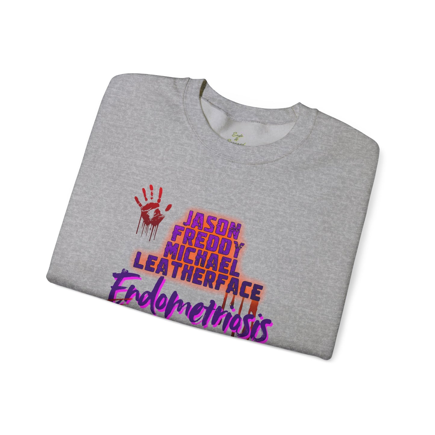Endometriosis Horror Movie Sweatshirt | Halloween Crewneck | Endometriosis Awareness | Cozy Crew Sweater, Spooky Season