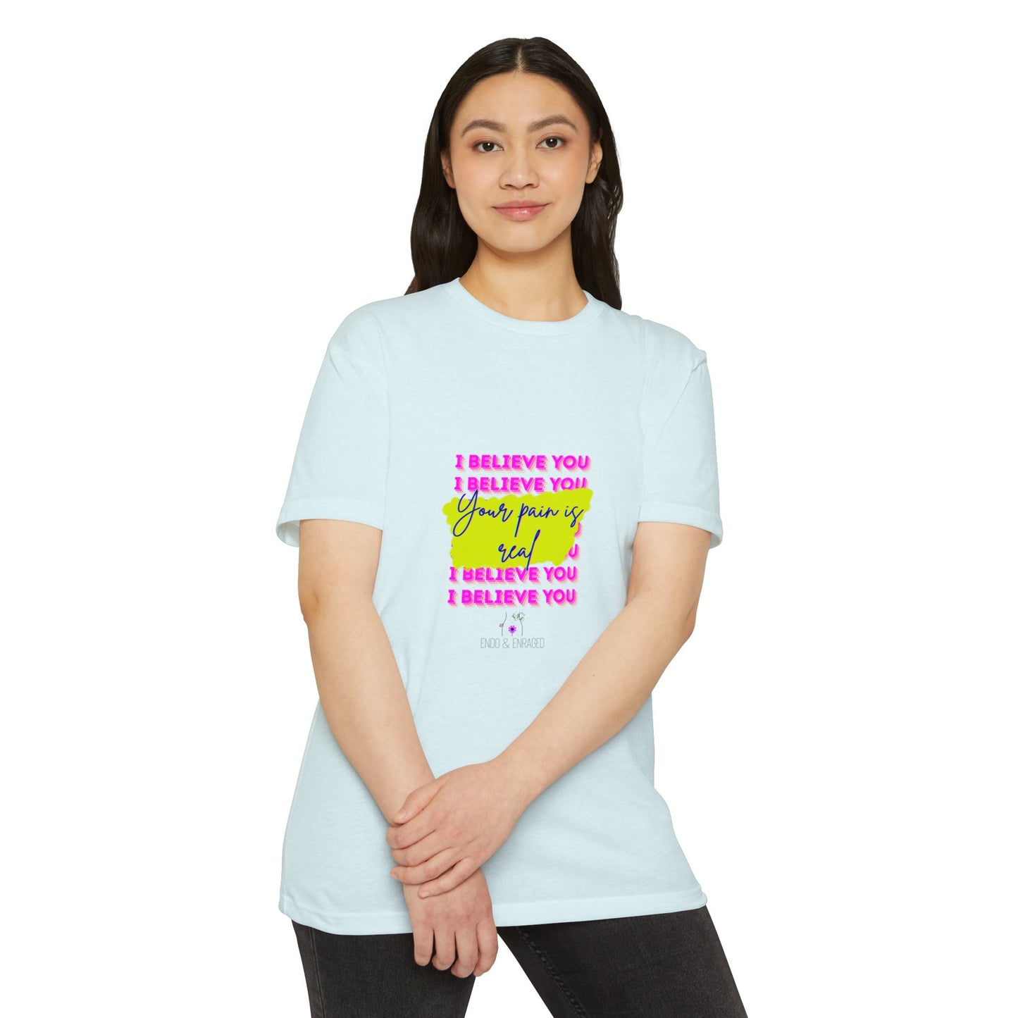 Chronic illness support - Unisex Jersey T-shirt - endometriosis awareness