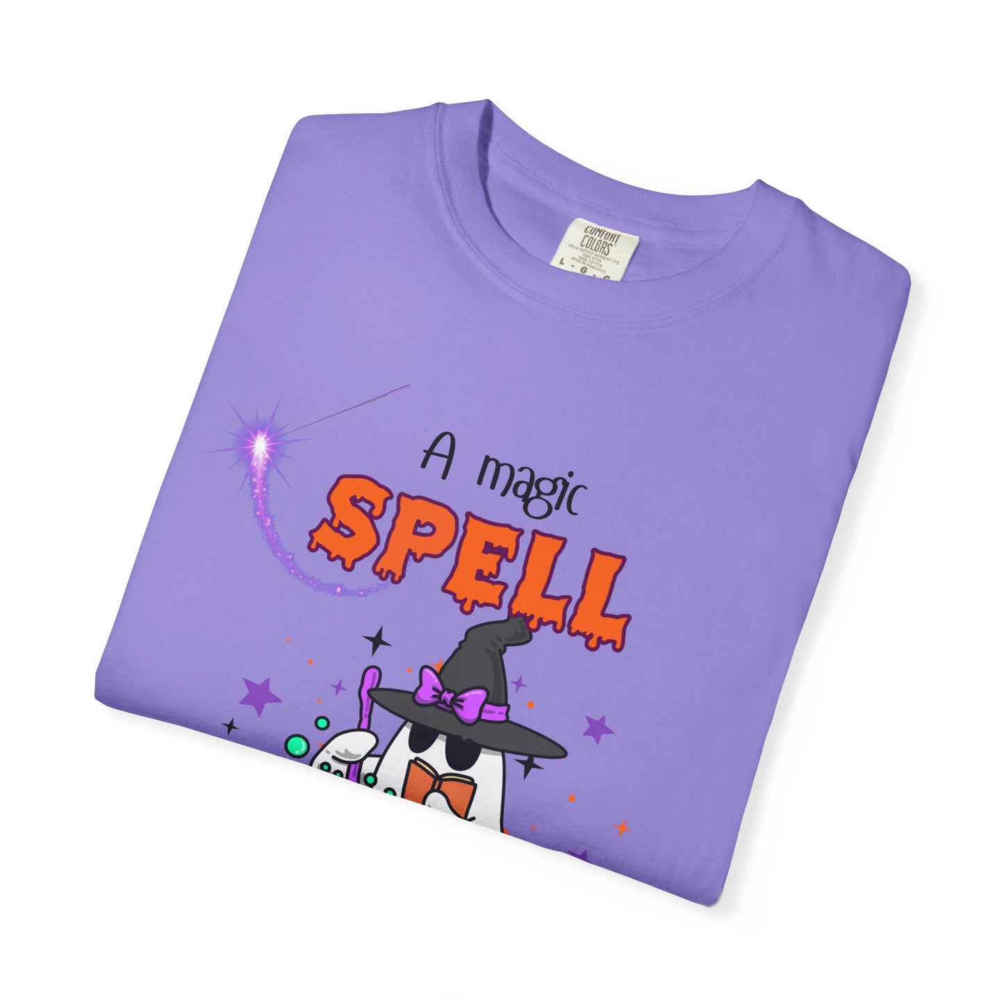 Magic Spell T-Shirt, Funny Halloween Tee, Unisex Witch Shirt, Gift for Her, Spooky Vibes, Casual Wear