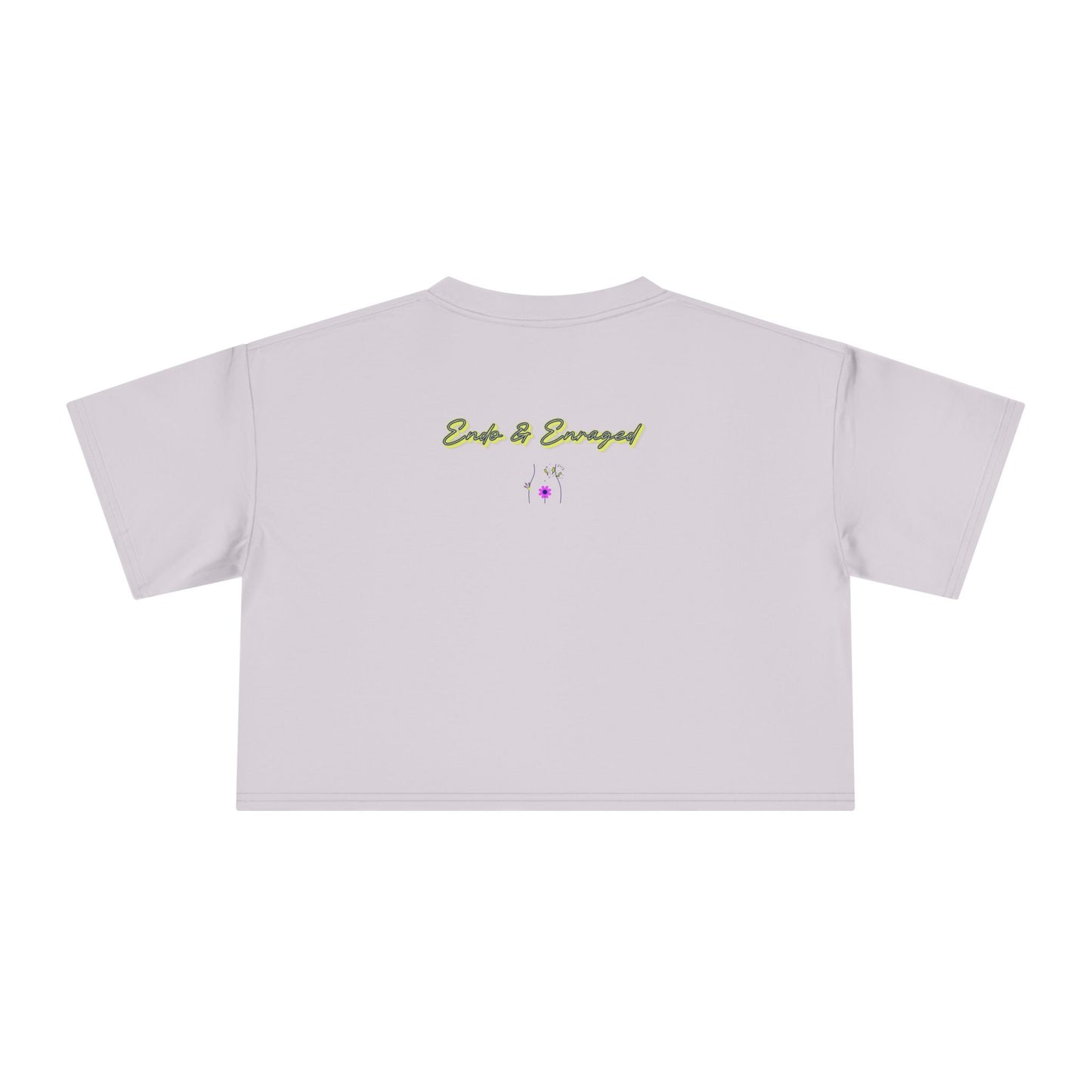 Endo Humor Cropped T-Shirt β Witch These Cramps Are Brew-tal! Funny Period Awareness Tee for Women