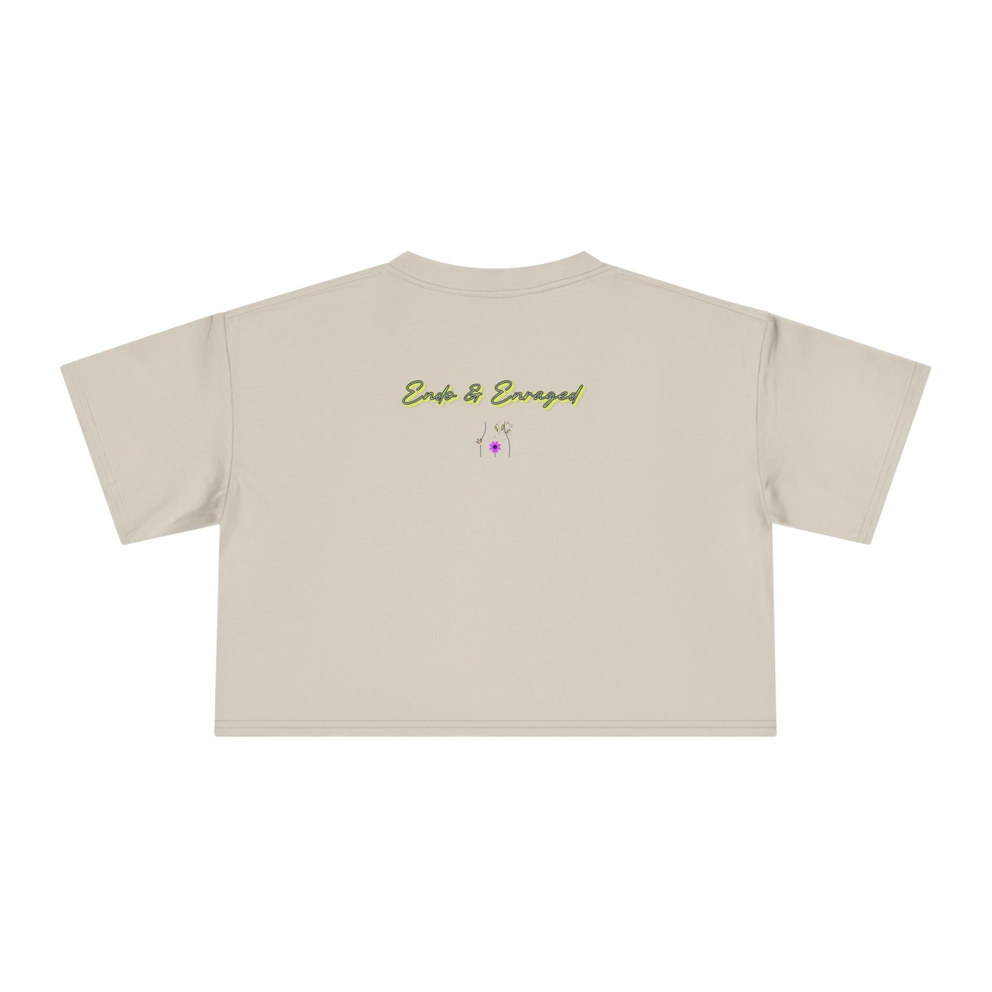Endo Humor Cropped T-Shirt β Witch These Cramps Are Brew-tal! Funny Period Awareness Tee for Women