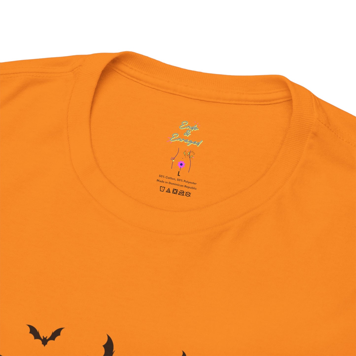 Funky Halloween Tee - "Bite Me, Undo!" Unisex Heavy Cotton T-Shirt, Spooky Apparel, Fall Fashion, Halloween Costume