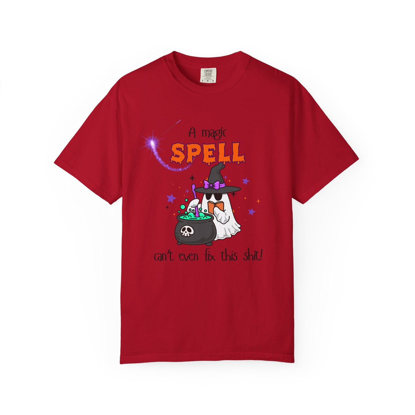 Magic Spell T-Shirt, Funny Halloween Tee, Unisex Witch Shirt, Gift for Her, Spooky Vibes, Casual Wear