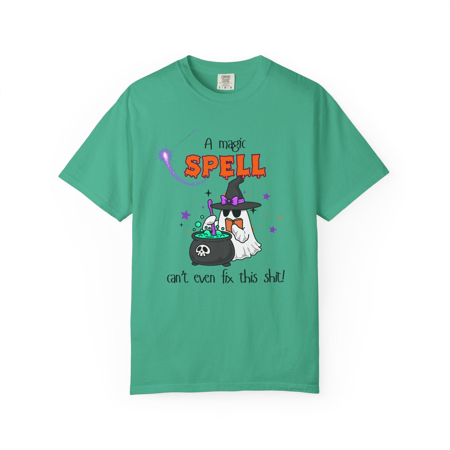 Magic Spell T-Shirt, Funny Halloween Tee, Unisex Witch Shirt, Gift for Her, Spooky Vibes, Casual Wear